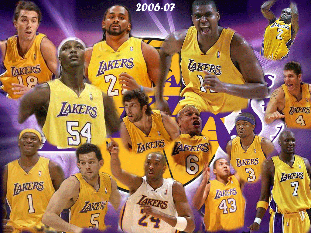 1024x768 Lakers 3D Wallpaper