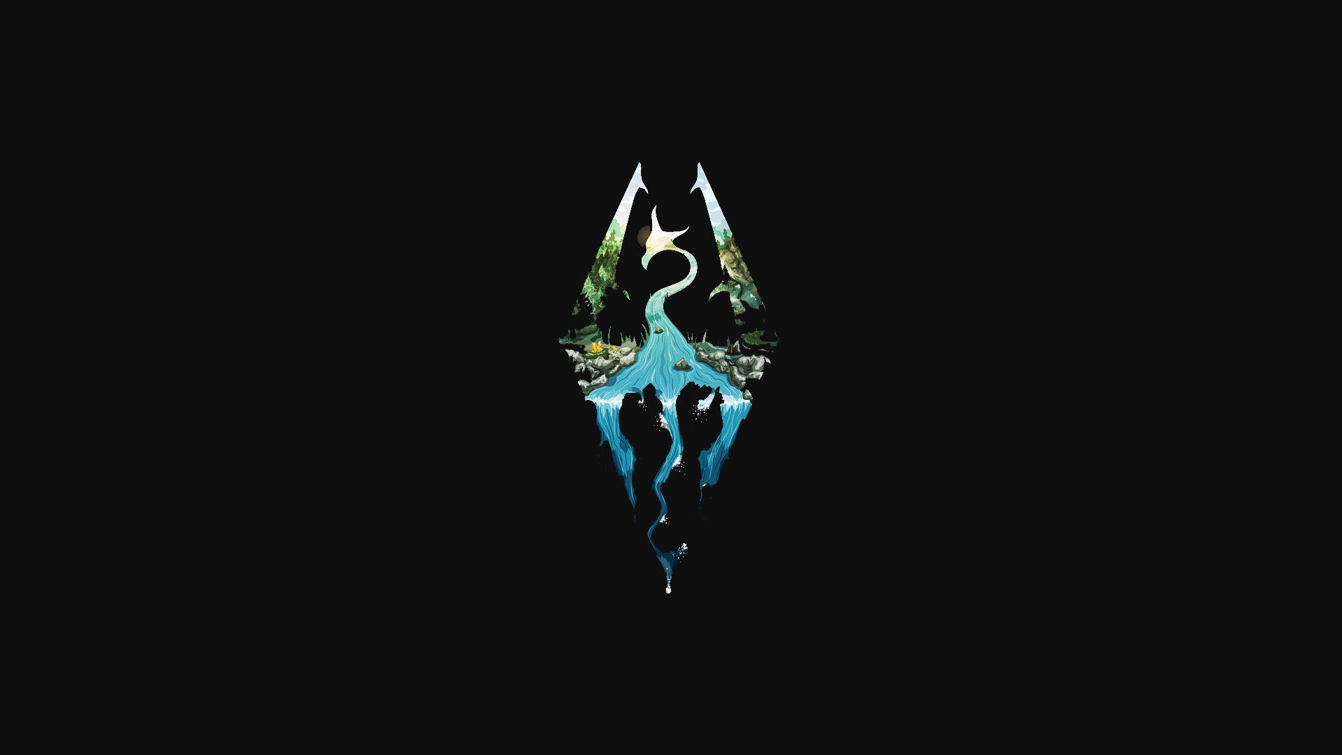 1920x1080 Made a wallpaper with the Awesome Skyrim art and wanted to share