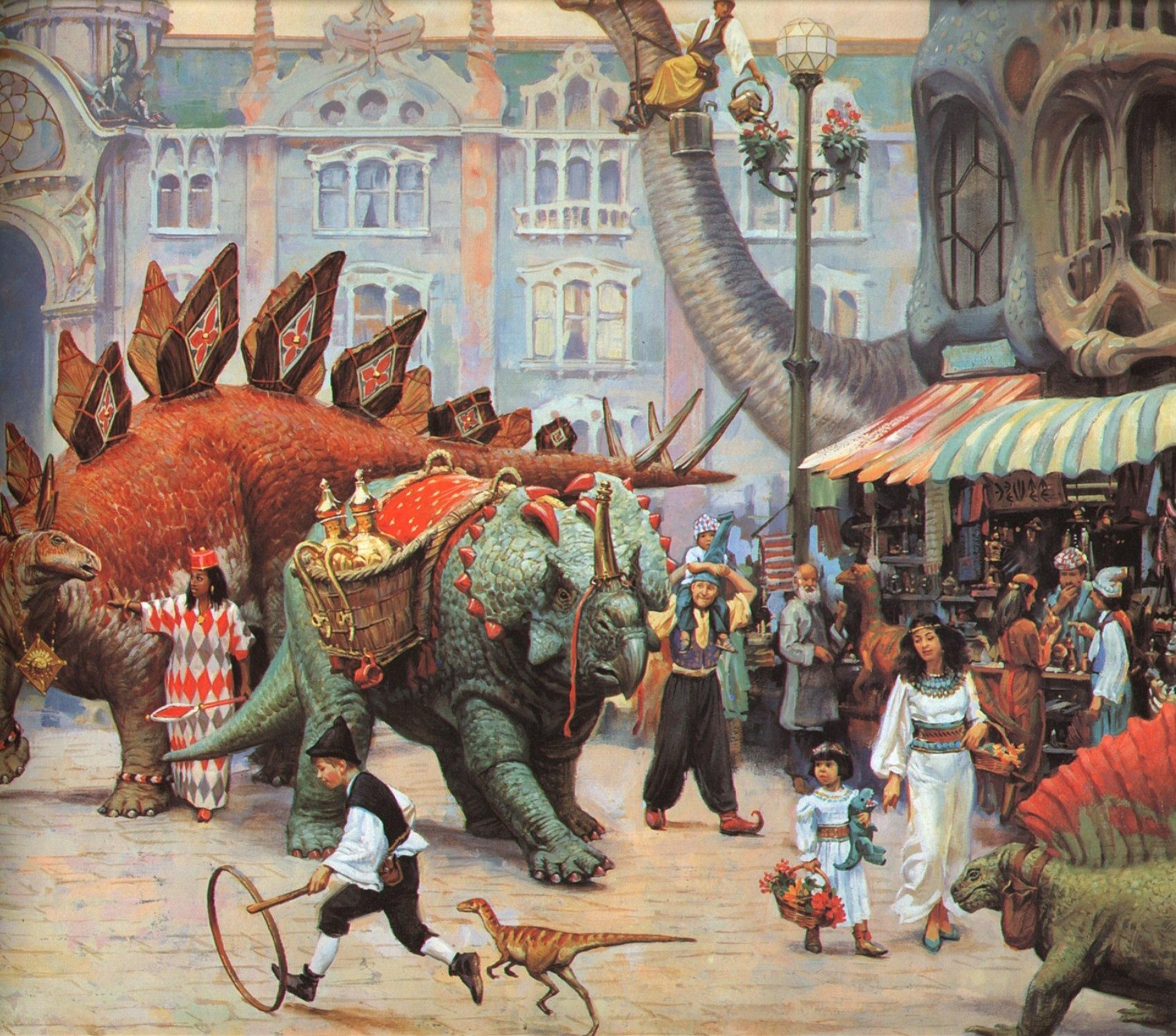 1927x1699 Dinotopia Wallpaper