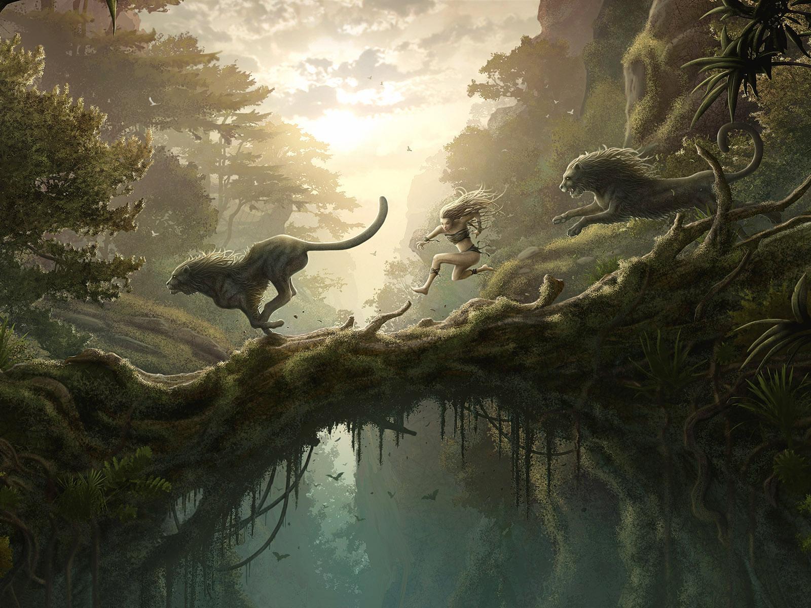 1600x1200 dinosaur wallpaper, nature, cg artwork, atmospheric phenomenon, organism, illustration