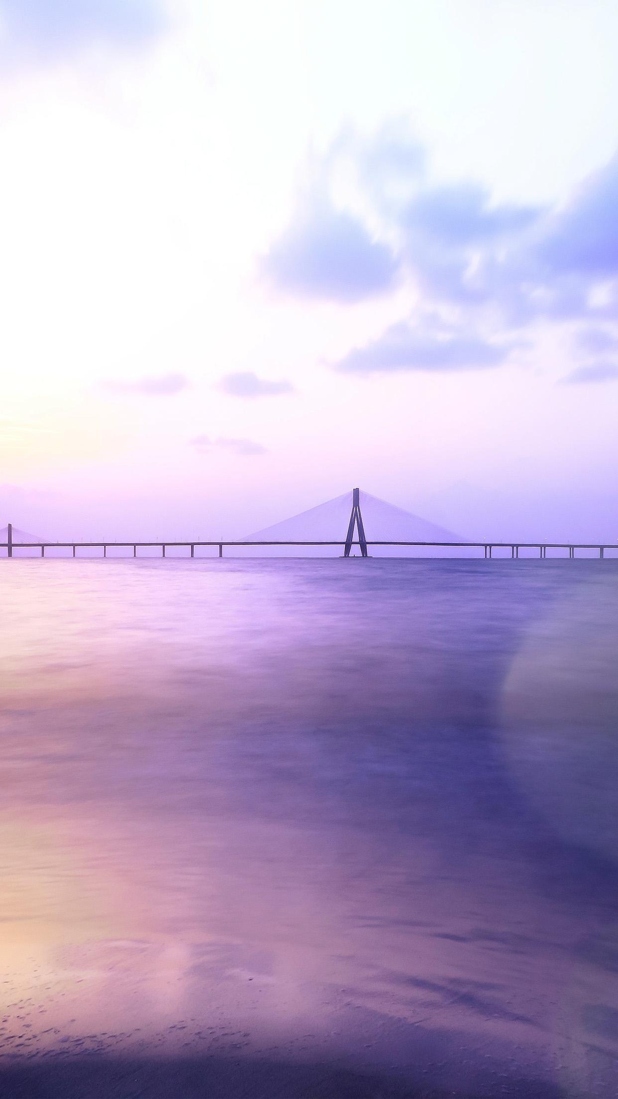 1242x2208 City Bridge Purple River Nature Flare