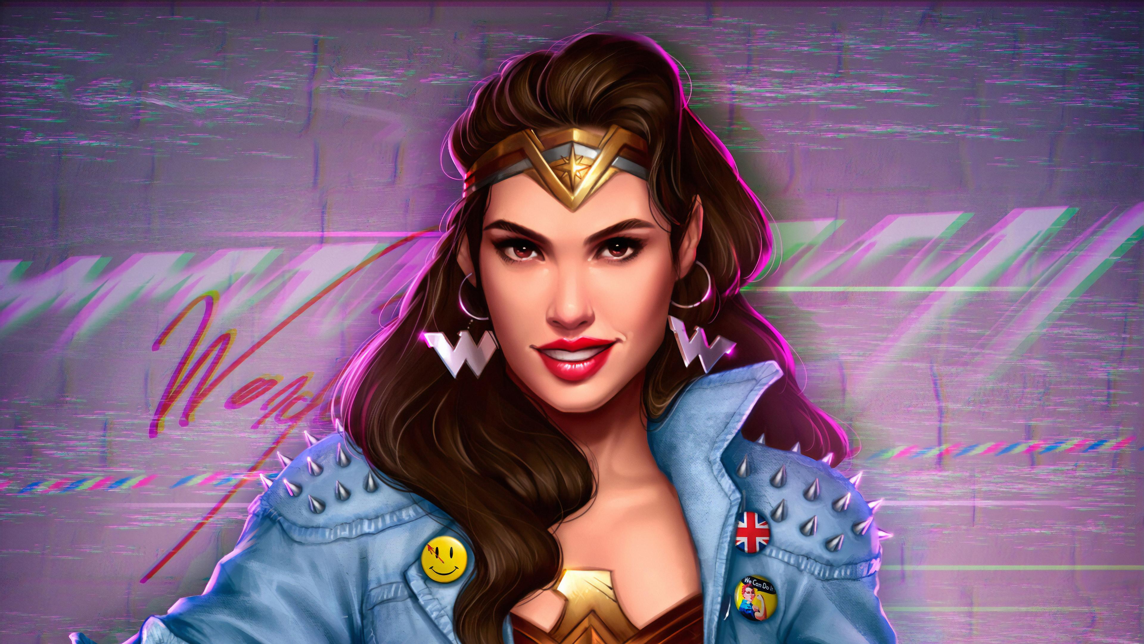 3840x2160 Wallpaper 4k Wonder Woman Gal Gadot Art Wallpaper