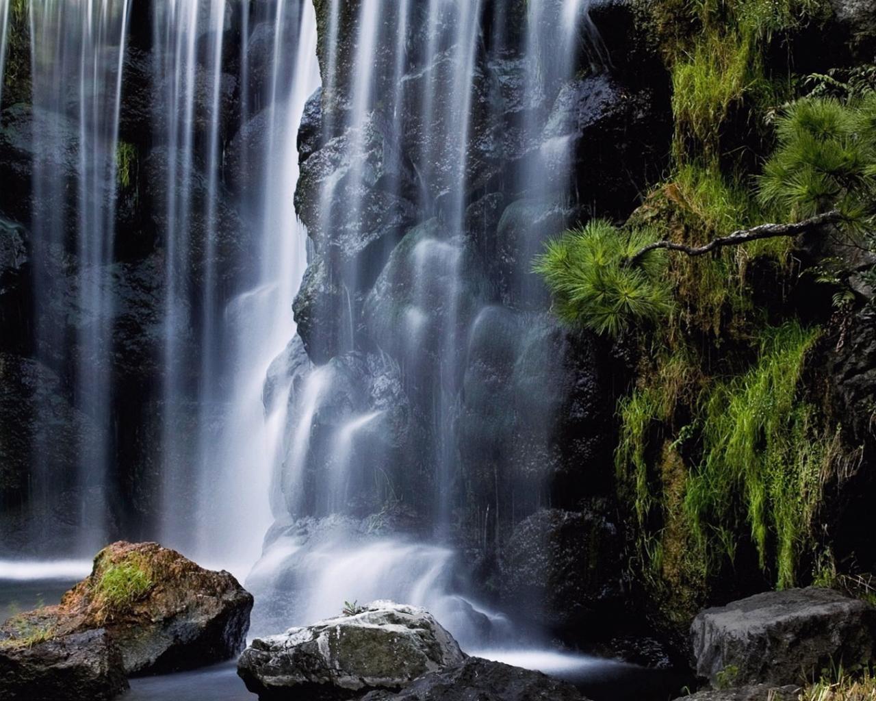 1280x1024 Free download Mountain waterfall wallpaper 442883 [1920x1080] for your Desktop, Mobile & Tablet. Explore Mountain Waterfall Wallpaper. Waterfall Wallpaper, Mountain Sunset Wallpaper, Waterfalls Wallpaper Desktop
