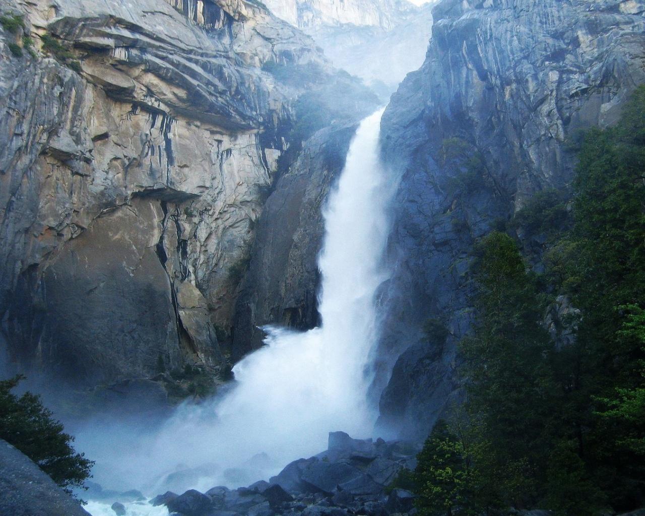 1280x1024 Yosemite National Park, Yosemite Falls