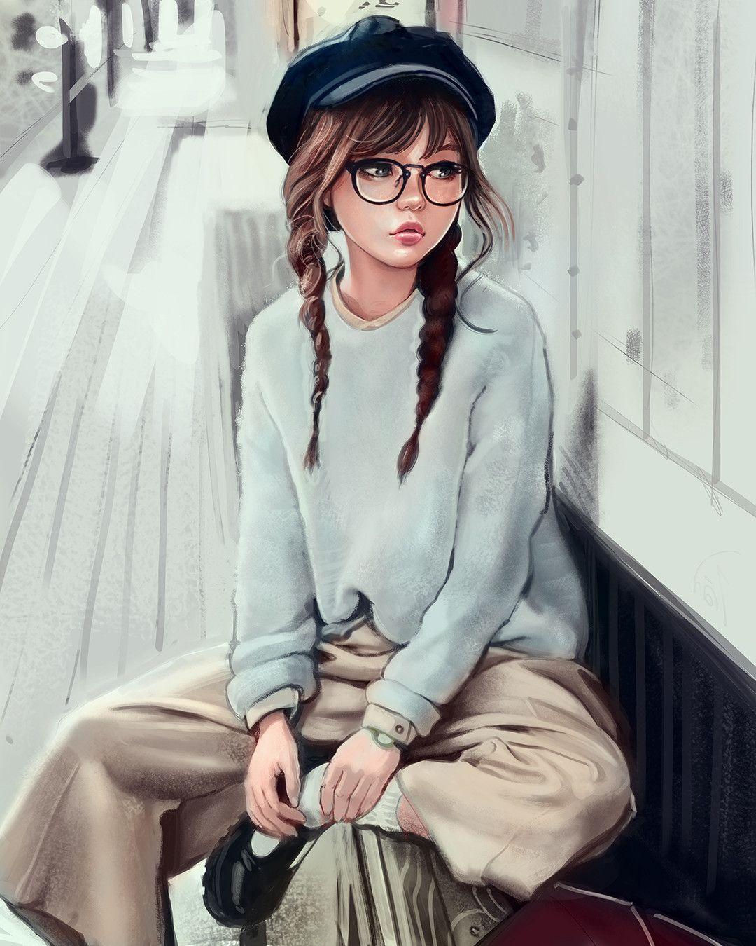 1080x1350 Cartoon Dp Girl HD Photo For Whatsapp Free Download