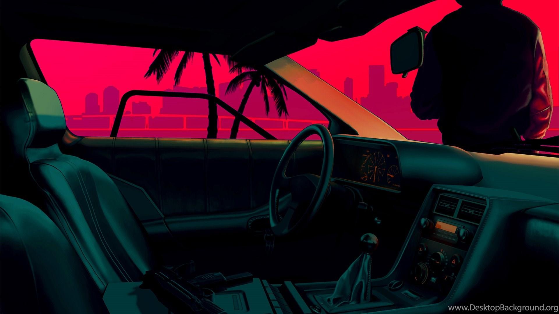 1920x1080 Miami Vice Style Car [1920x1080] : Wallpaper Desktop Background