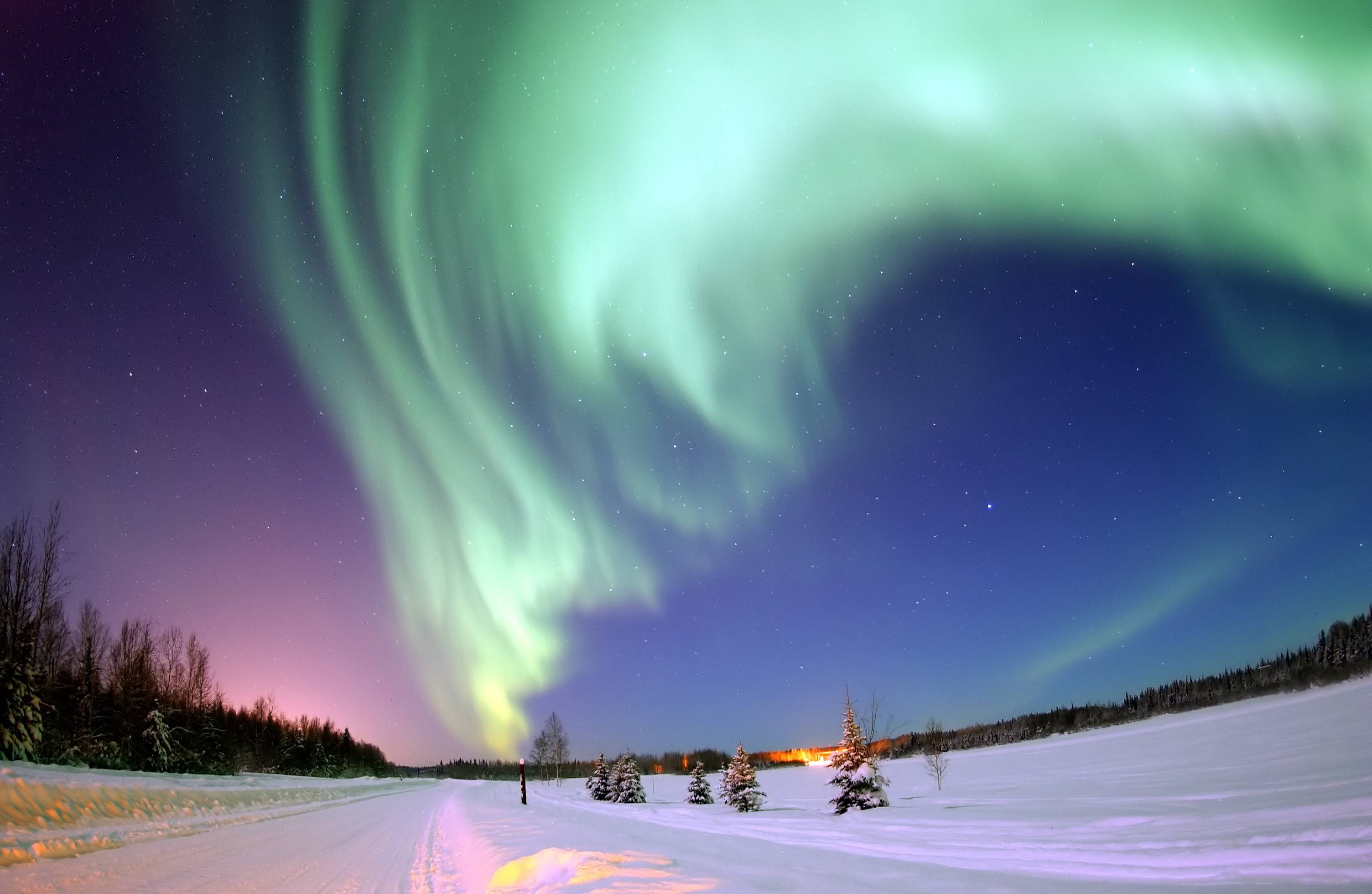 3008x1960 Aurora Borealis Wallpaper HD