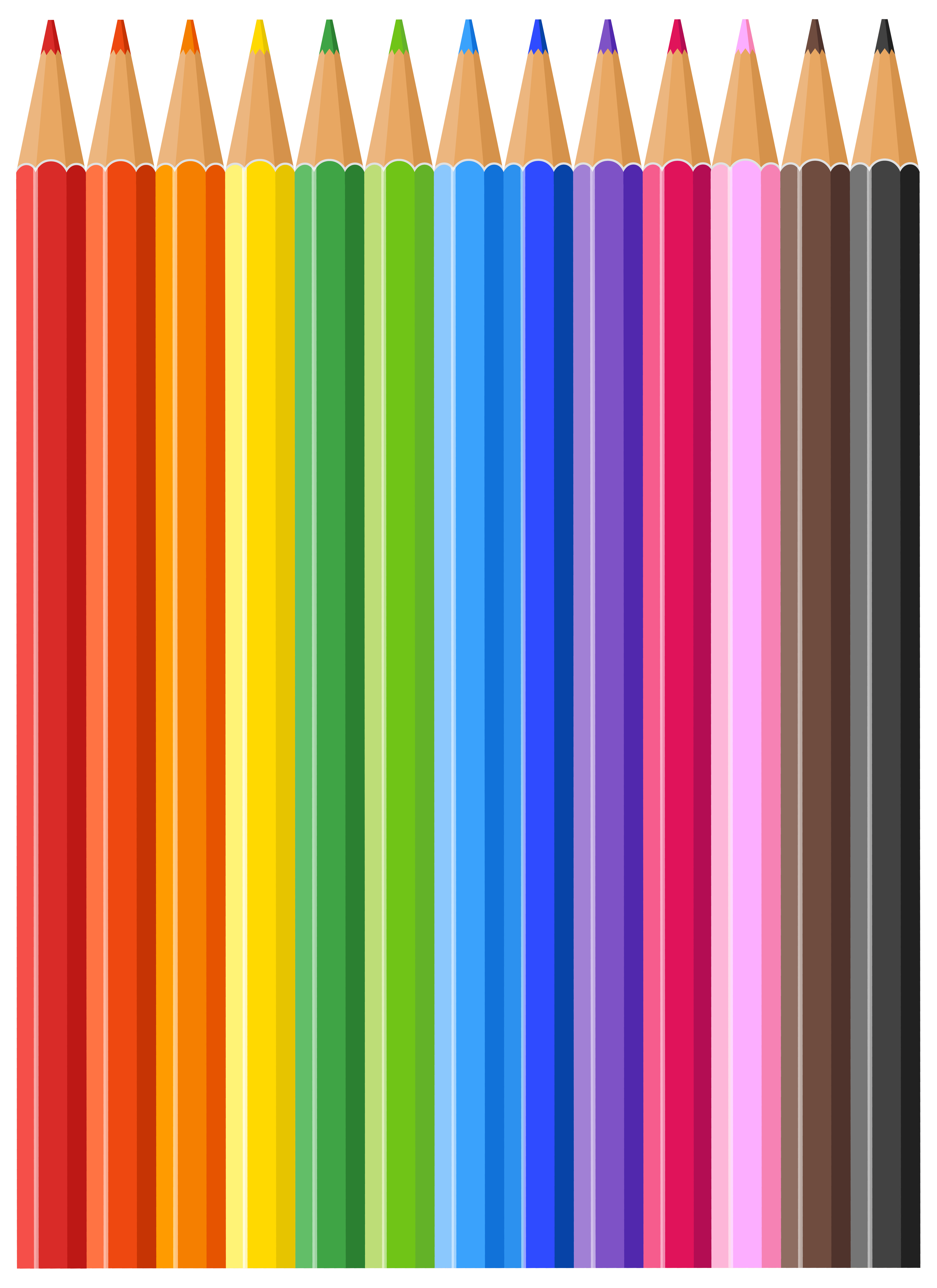 5823x8000 Colored Pencils PNG Clip Art Image​-Quality Image and Transparent PNG Free Clipart