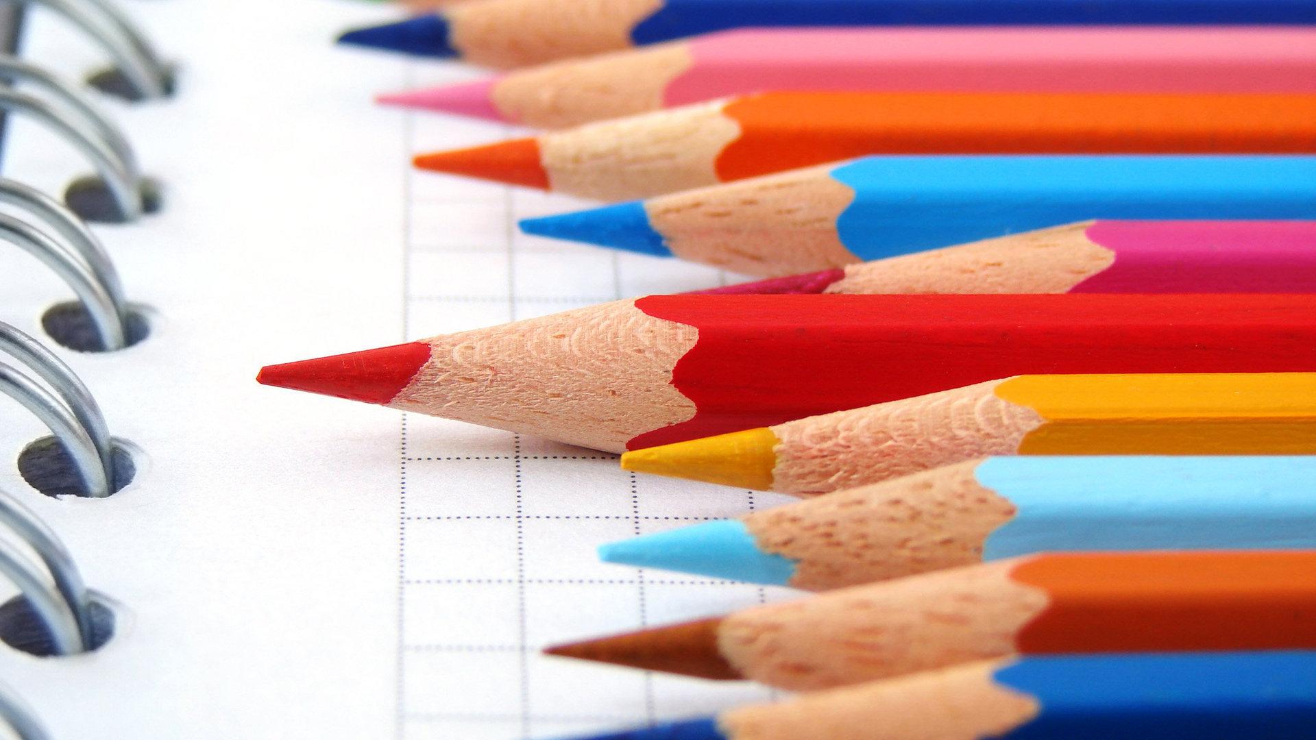 1920x1080 Colored Pencils Wallpaper