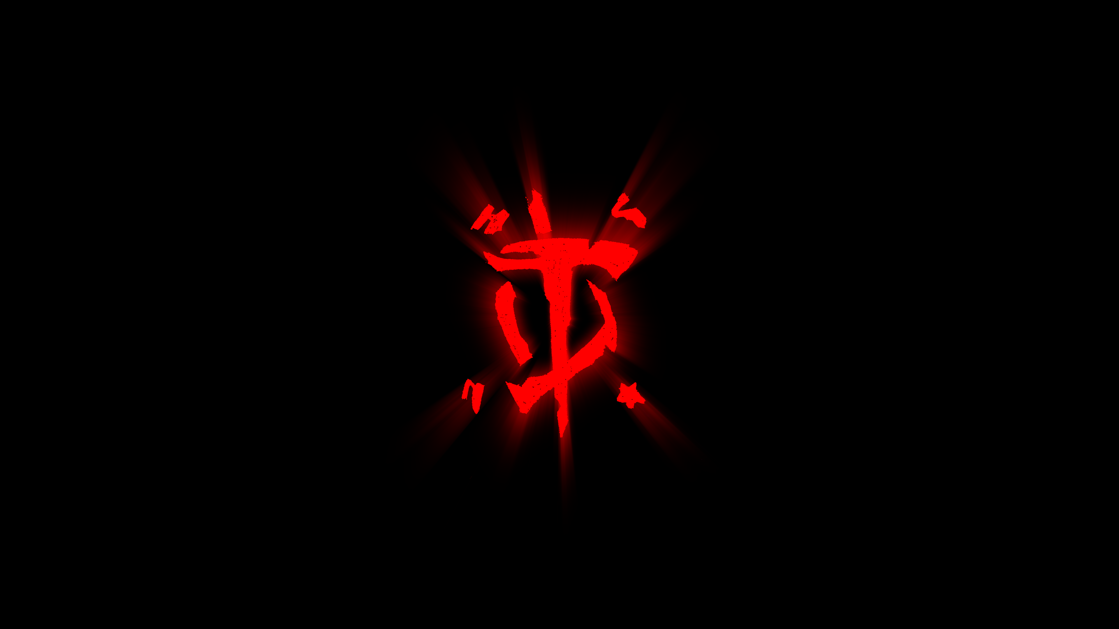 3840x2160 Doom Slayer Symbol [3840 × 2160]: wallpaper