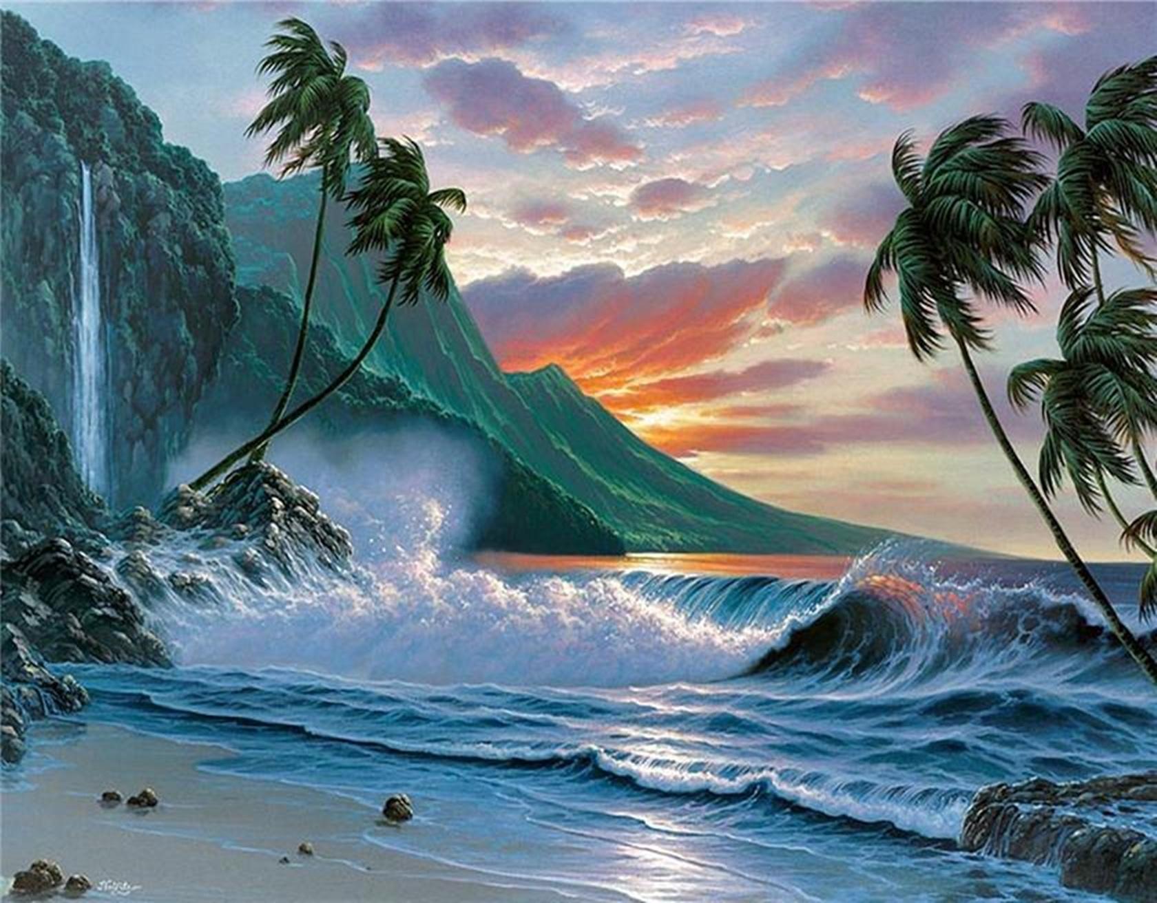 1680x1312 Fantasy Beach Wallpaper and Background Imagex1312