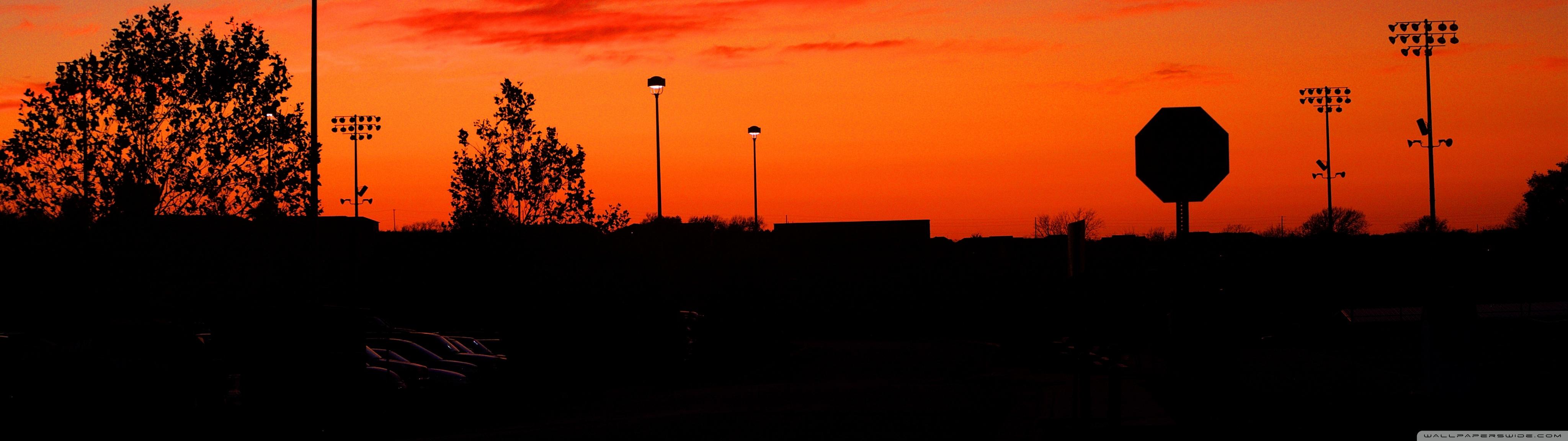 4096x1152 Soccer Field At Sunset Ultra HD Desktop Background Wallpaper for 4K UHD TV : Widescreen & UltraWide Desktop & Laptop : Multi Display, Dual Monitor : Tablet