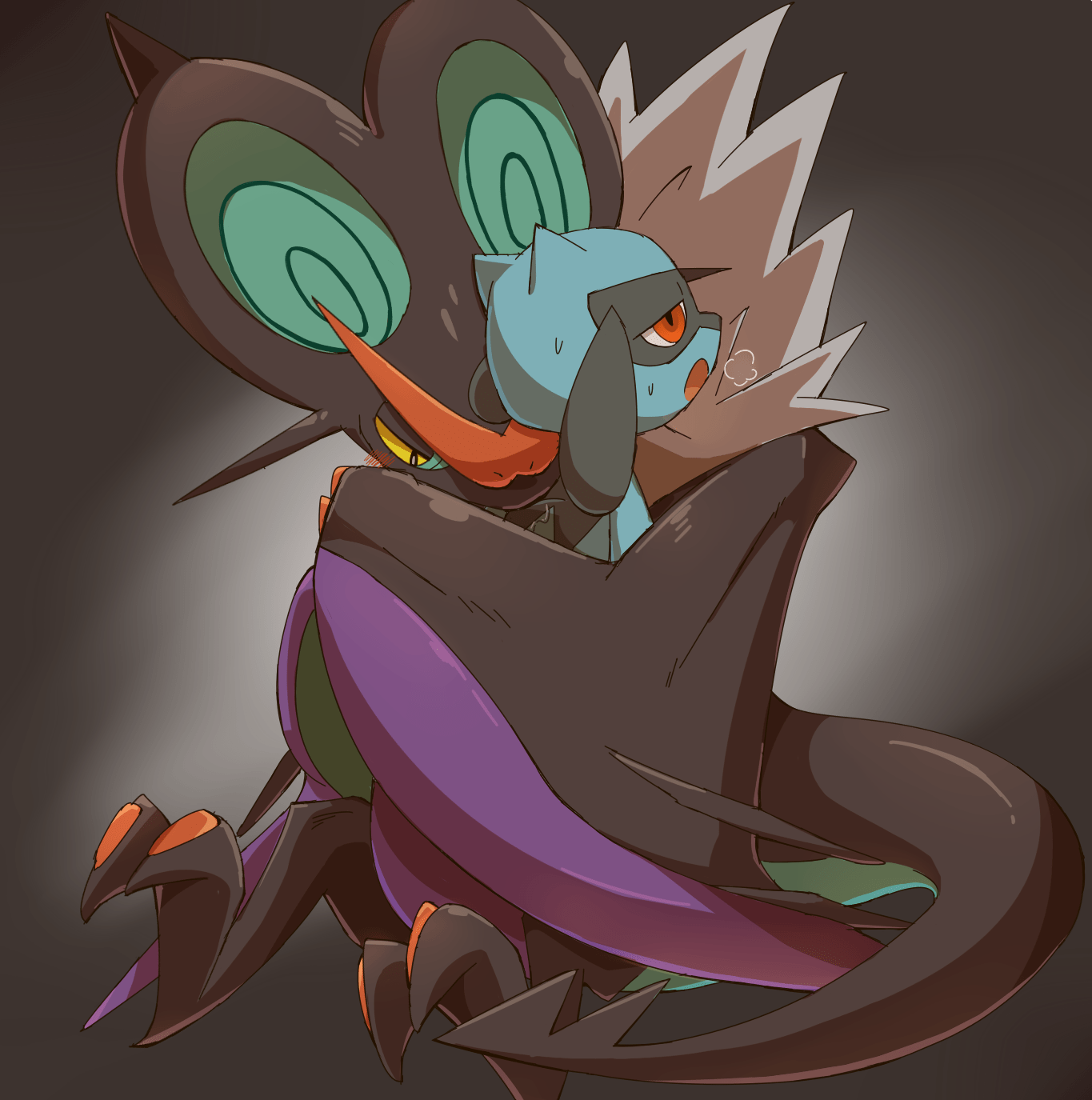 1365x1375 Noivern and riolu. Pokemon dragon, Pokemon picture, Pokemon image