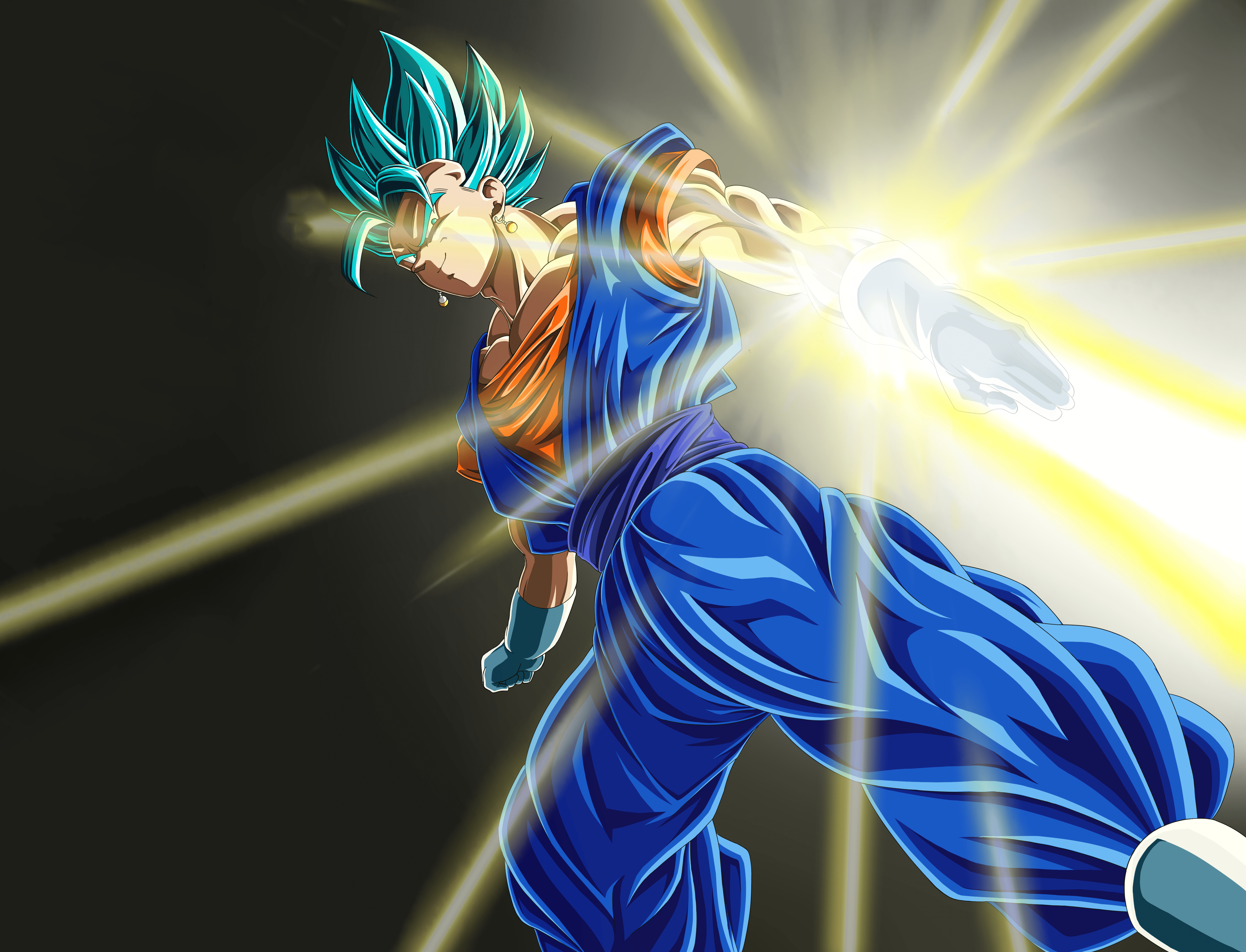5235x4000 Vegetto SSJ Blue by ユニト