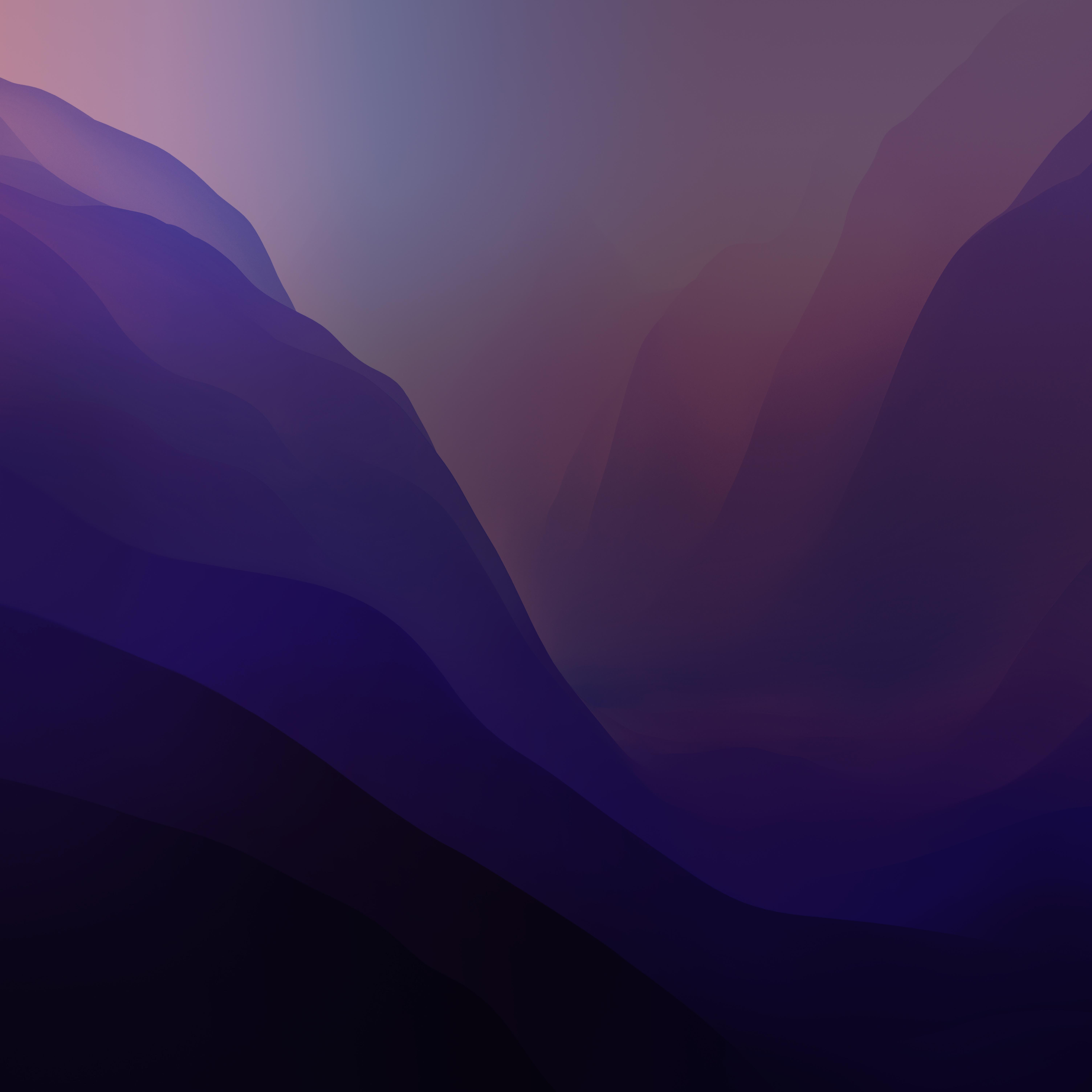 6016x6016 macOS Monterey Alternate Wallpaper in Light and Dark mode