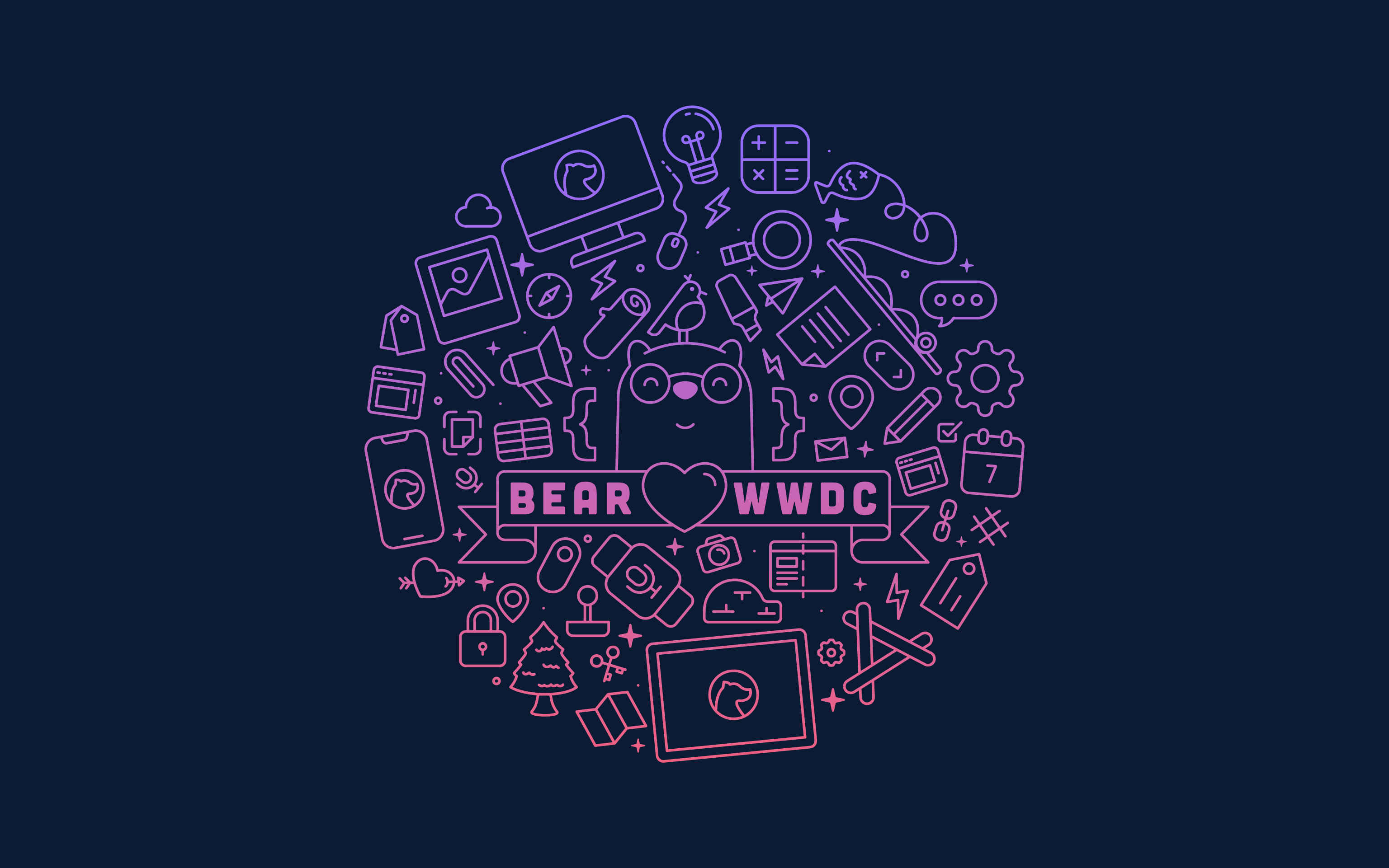 3072x1921 Bear Themed Wallpaper for your iPhone, iPad, and Mac