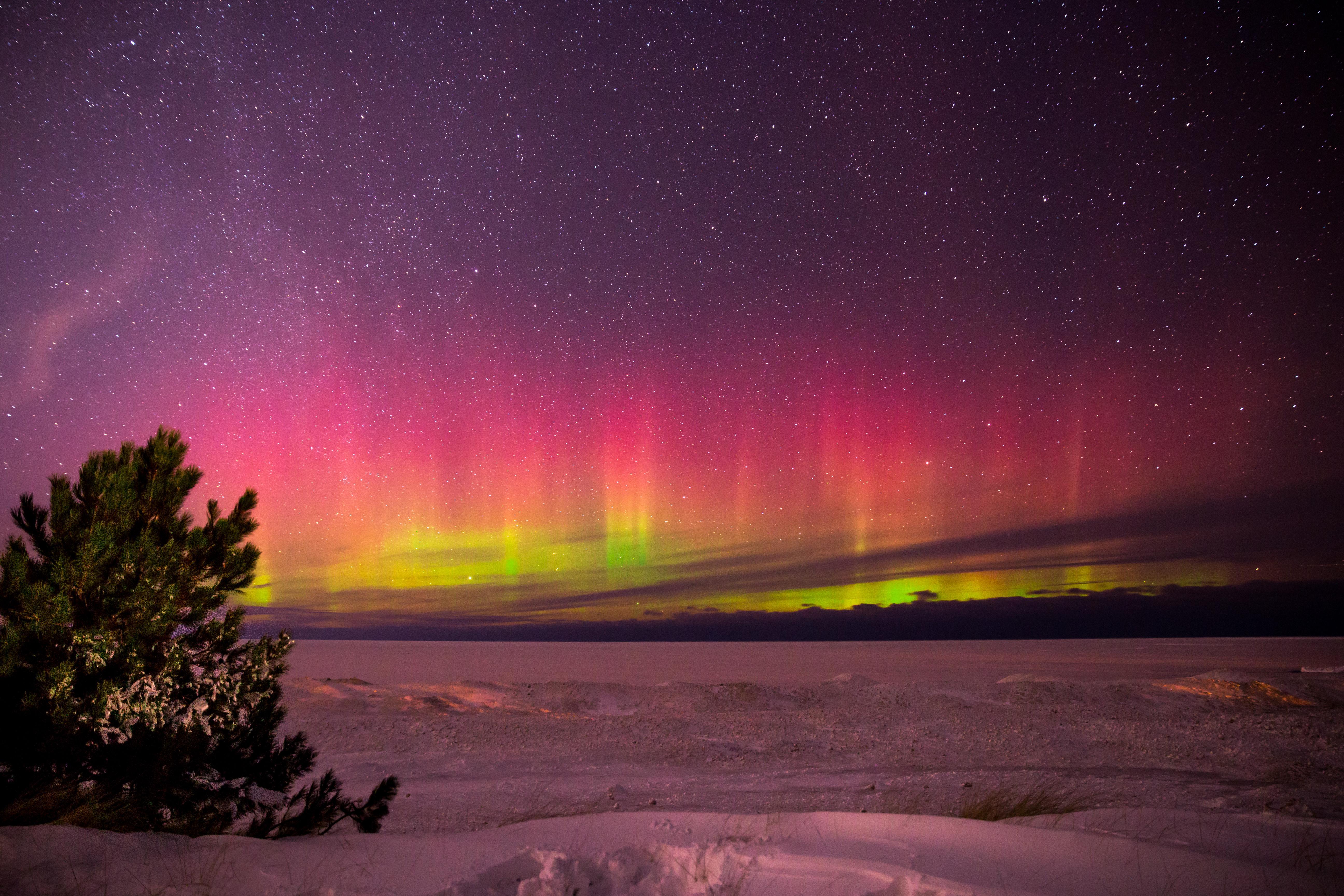 5184x3456 Aurora Borealis In Marquette Michigan, HD Nature, 4k Wallpaper, Image, Background, Photo and Picture