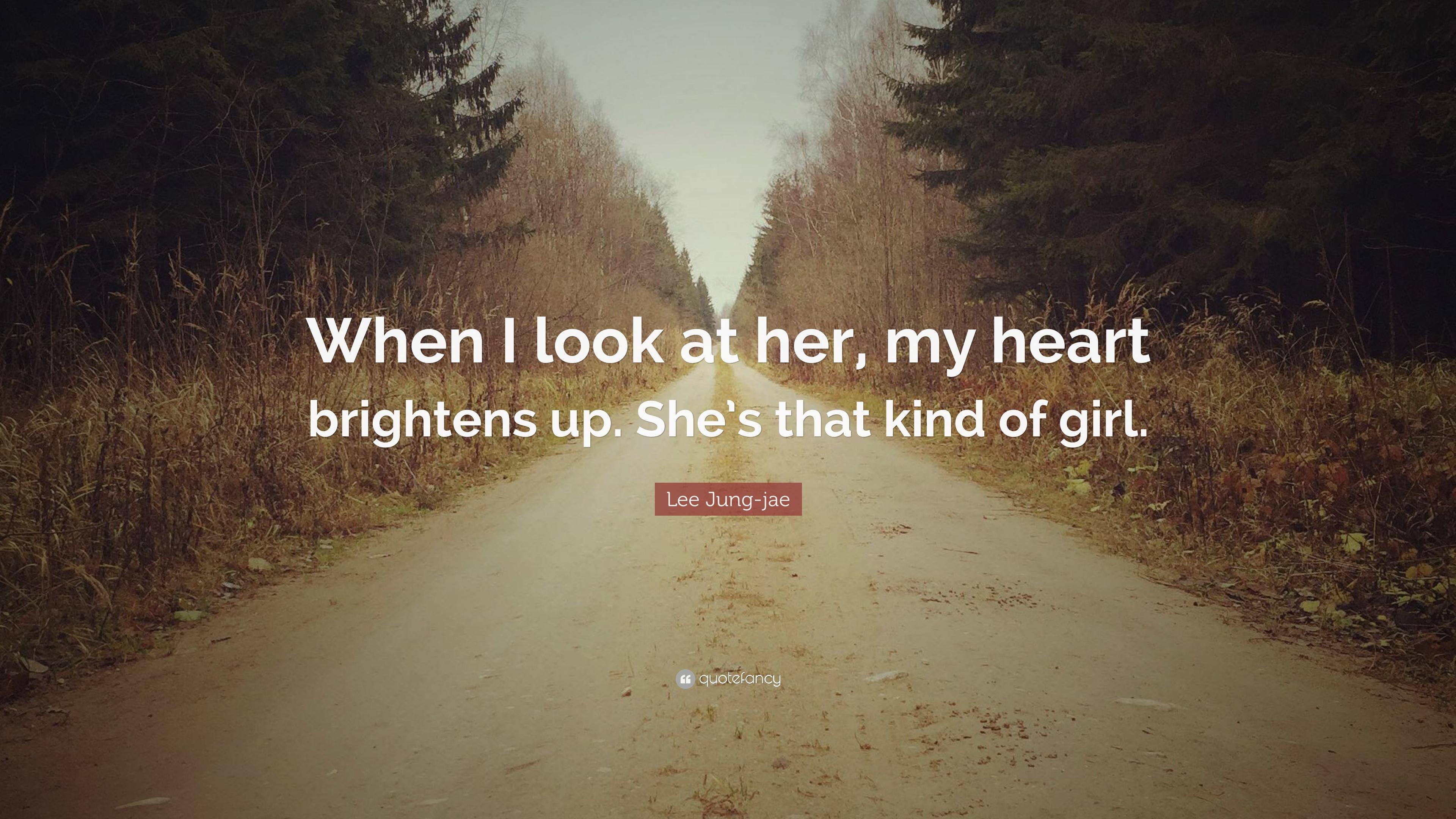 3840x2160 Lee Jung Jae Quote: “When I Look At Her, My Heart Brightens Up. She's That Kind