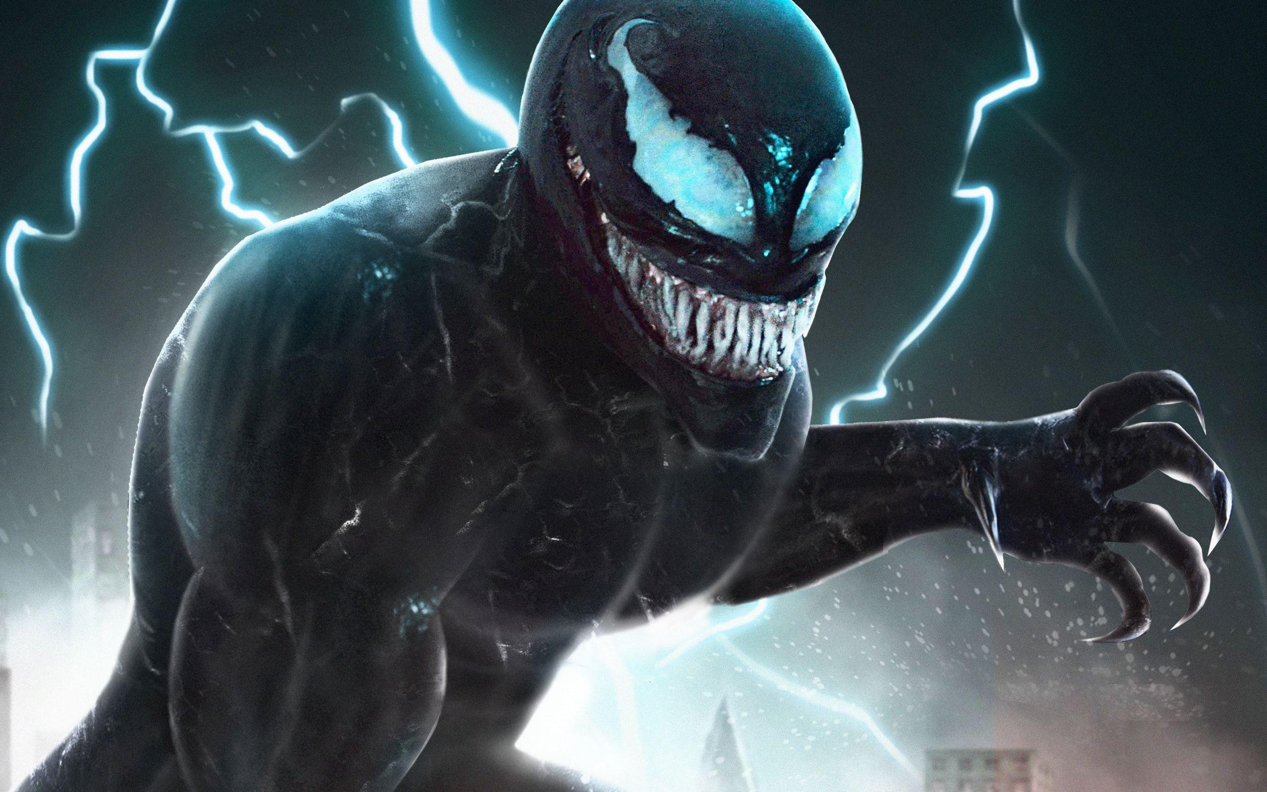 2560x1600 Wallpaper of Lightning, Symbiot, Tom Hardy, Venom background & HD