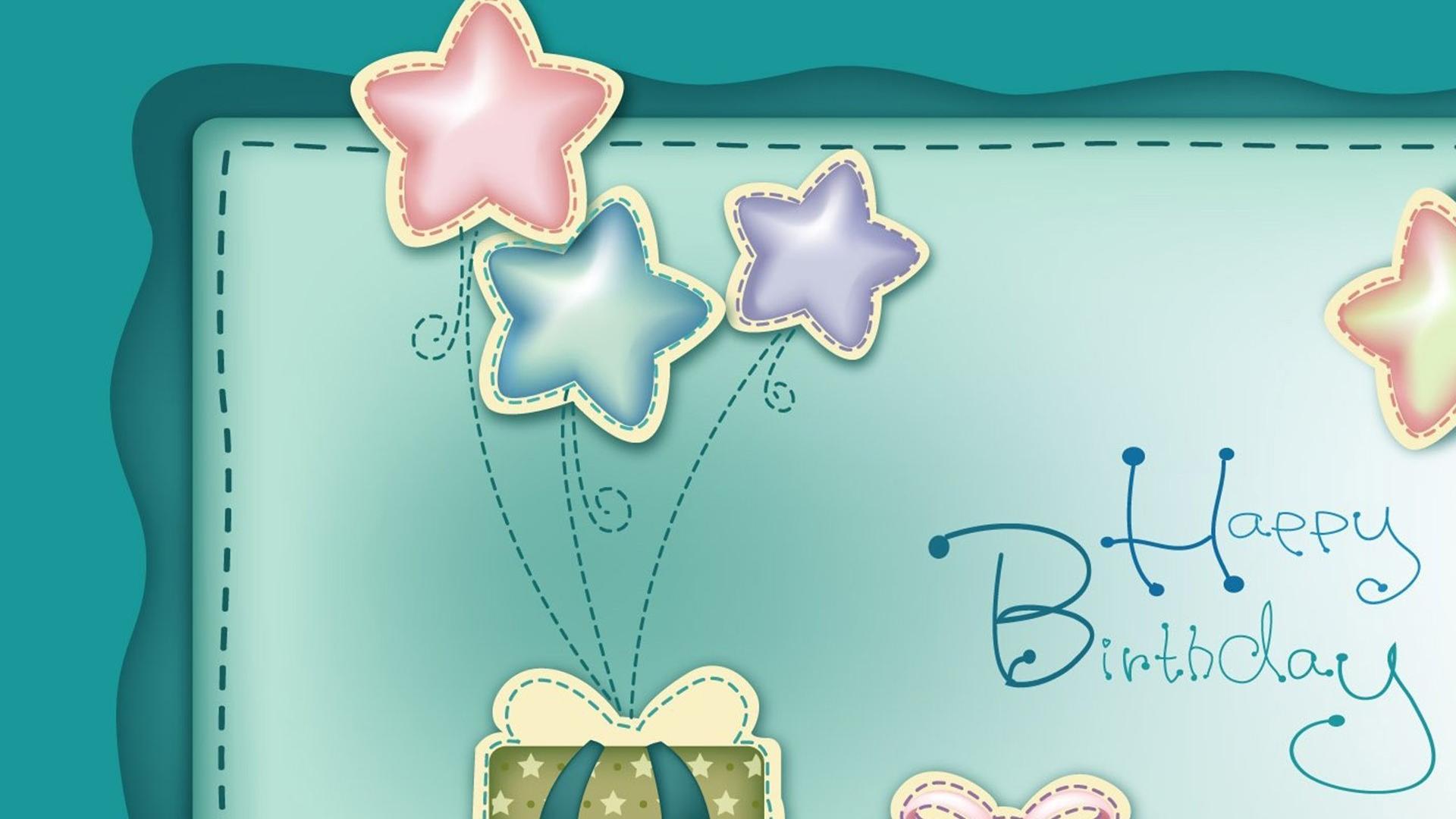1920x1080 Happy Birthday Background Wallpaper Blue - صور