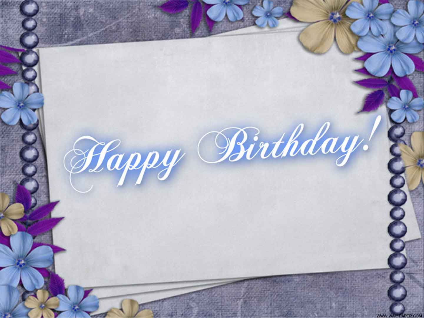 1440x1080 Happy Birthday Greeting Card Blue H Thoughts For God HD Wallpaper