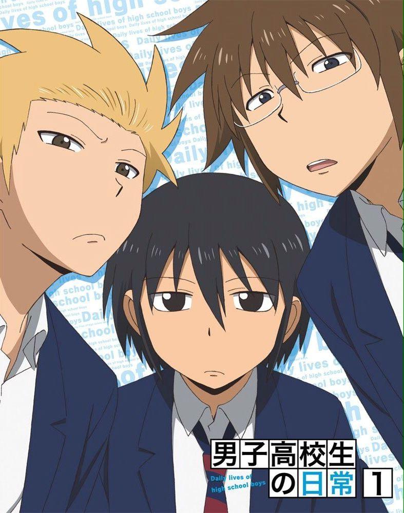 787x1000 Daily Lives of Highschool Boys. It is mainly about three high school boys named Tadakuni, Yoshitake, and Hidenori my favorite charac. Nichijou, School boy, Anime