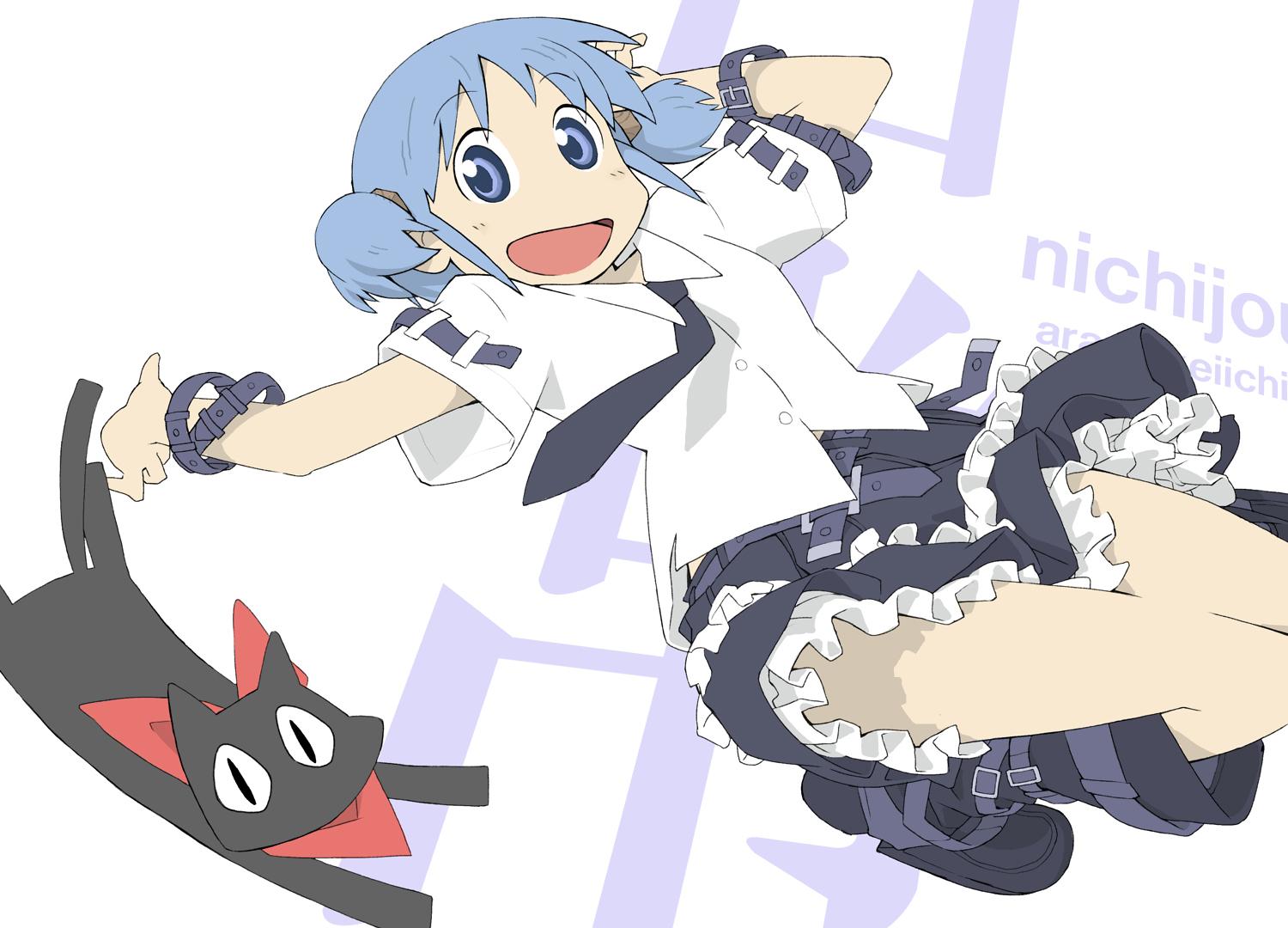 1500x1080 blue hair masariro naganohara mio nichijou sakamoto (nichijou) tie. konachan.com.com Anime Wallpaper