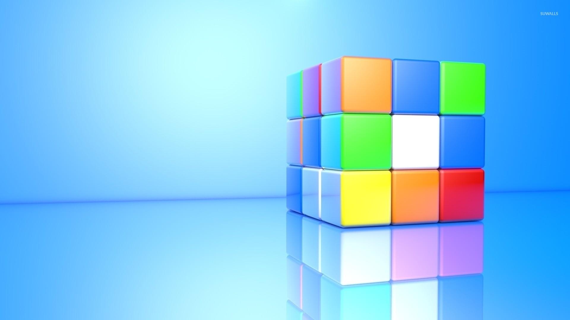 1920x1080 Colorful 3D Rubik's Cube wallpaper wallpaper