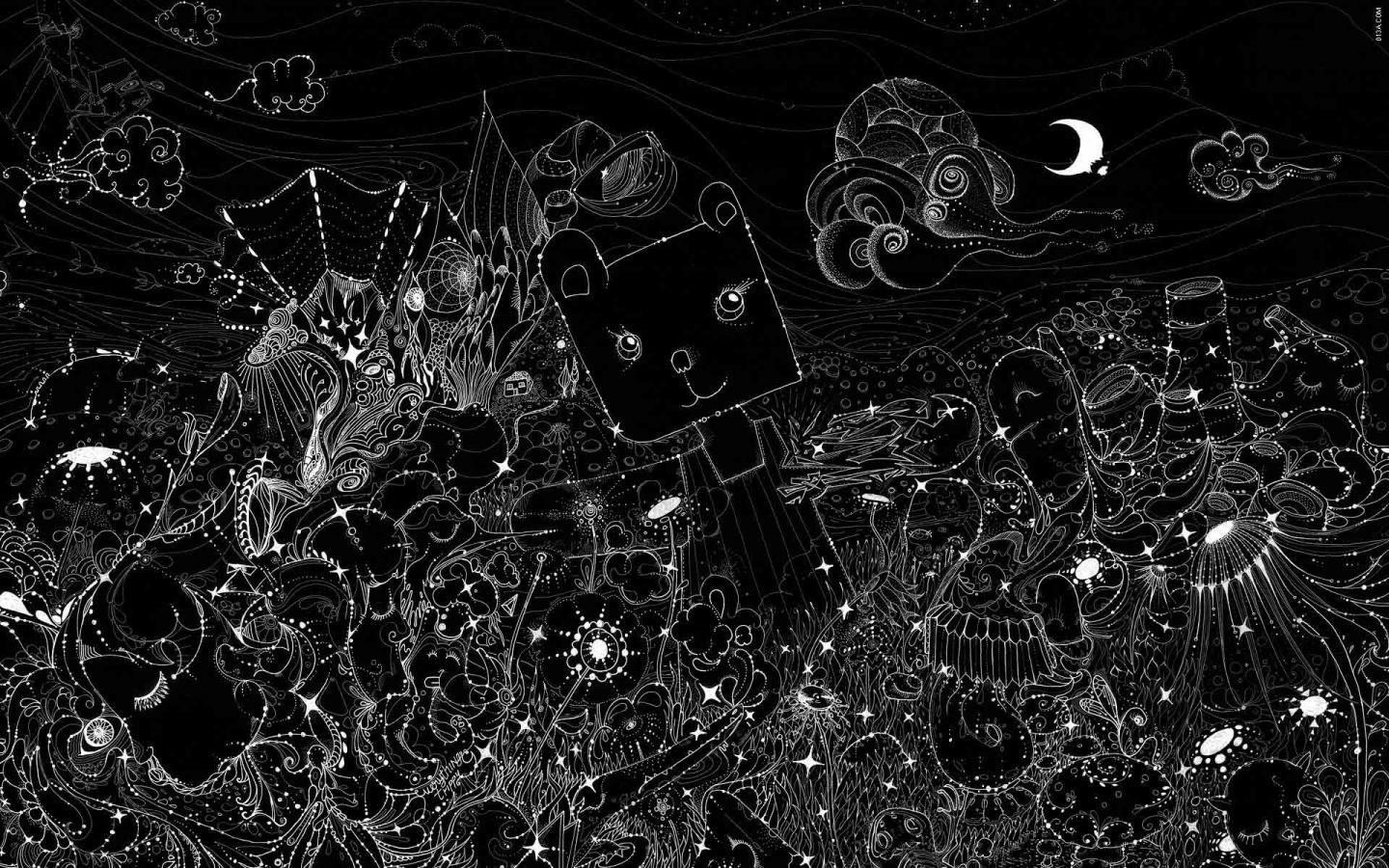 1440x900 Macbook Black Wallpaper
