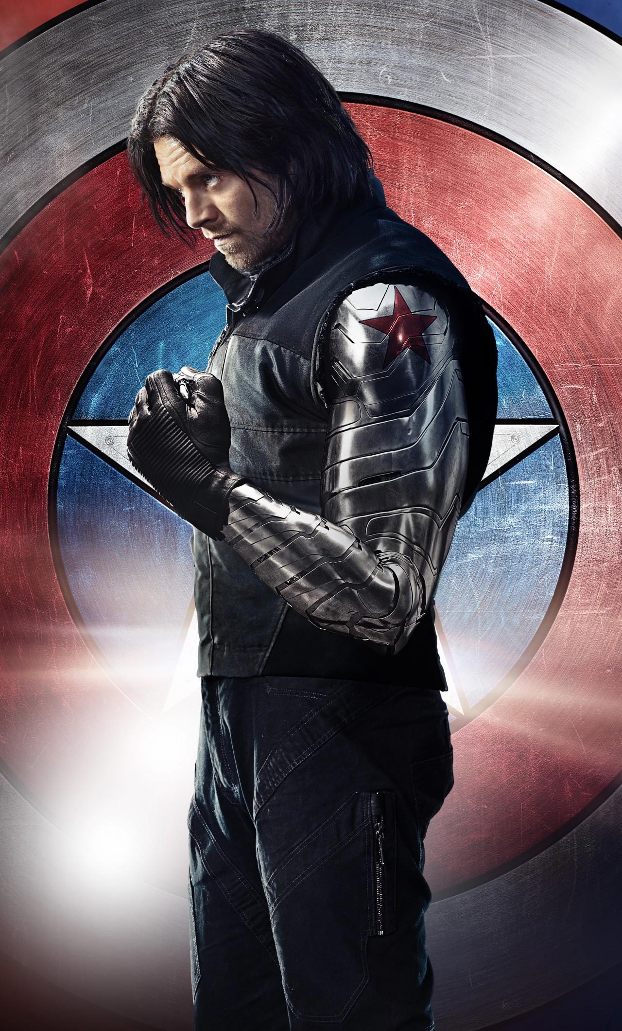 1280x2120 Bucky Barnes Wallpaper HD