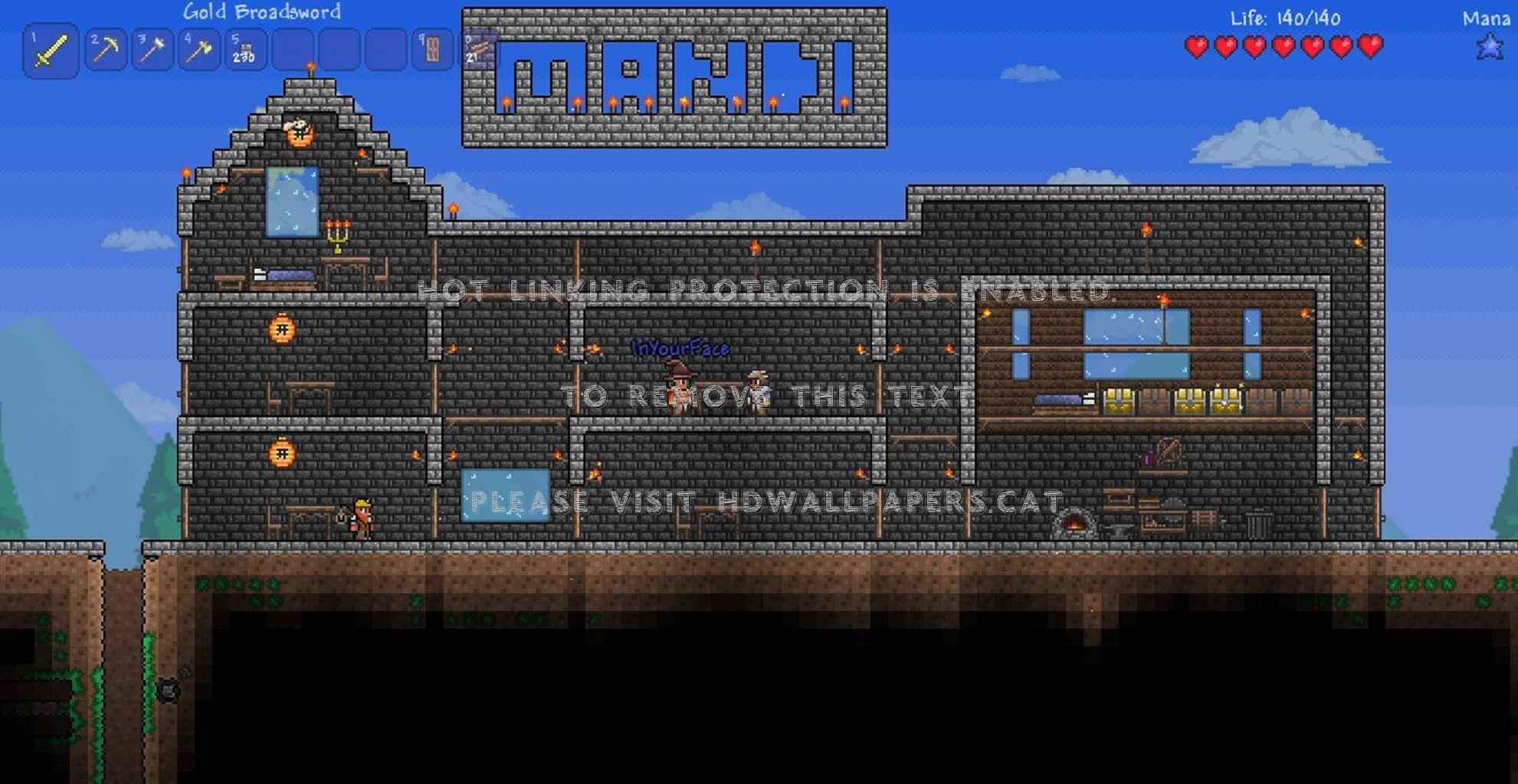 1981x1024 Terraria Inyourface Games Pixel