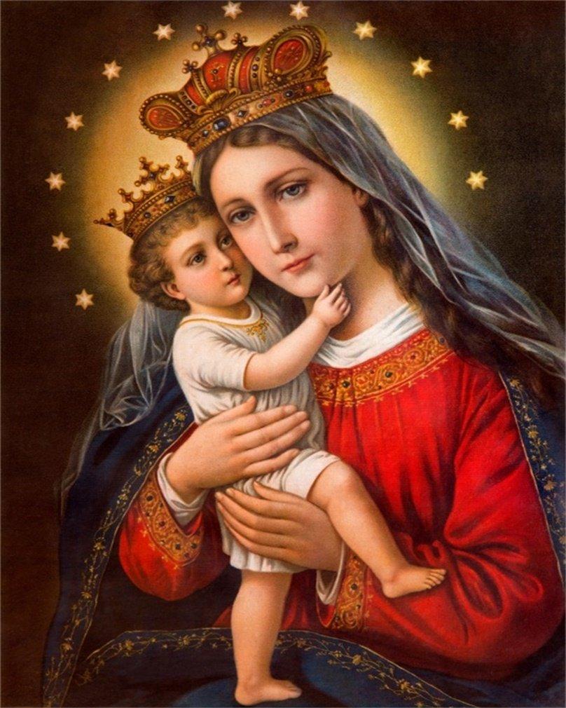 Mother Mary and Jesus Wallpapers - Top Free Mother Mary and Jesus ...