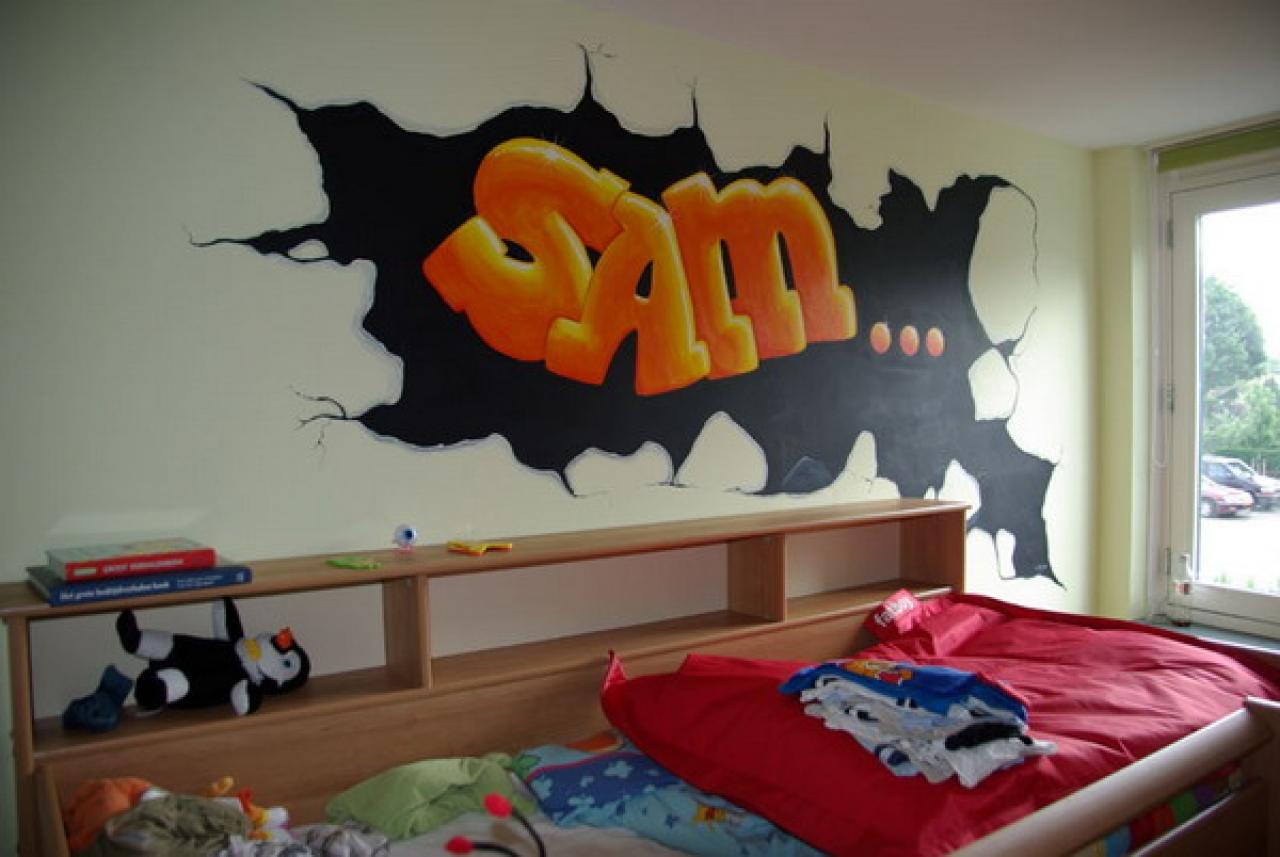 1280x857 Graffiti Wallpaper for Boys Bedroom