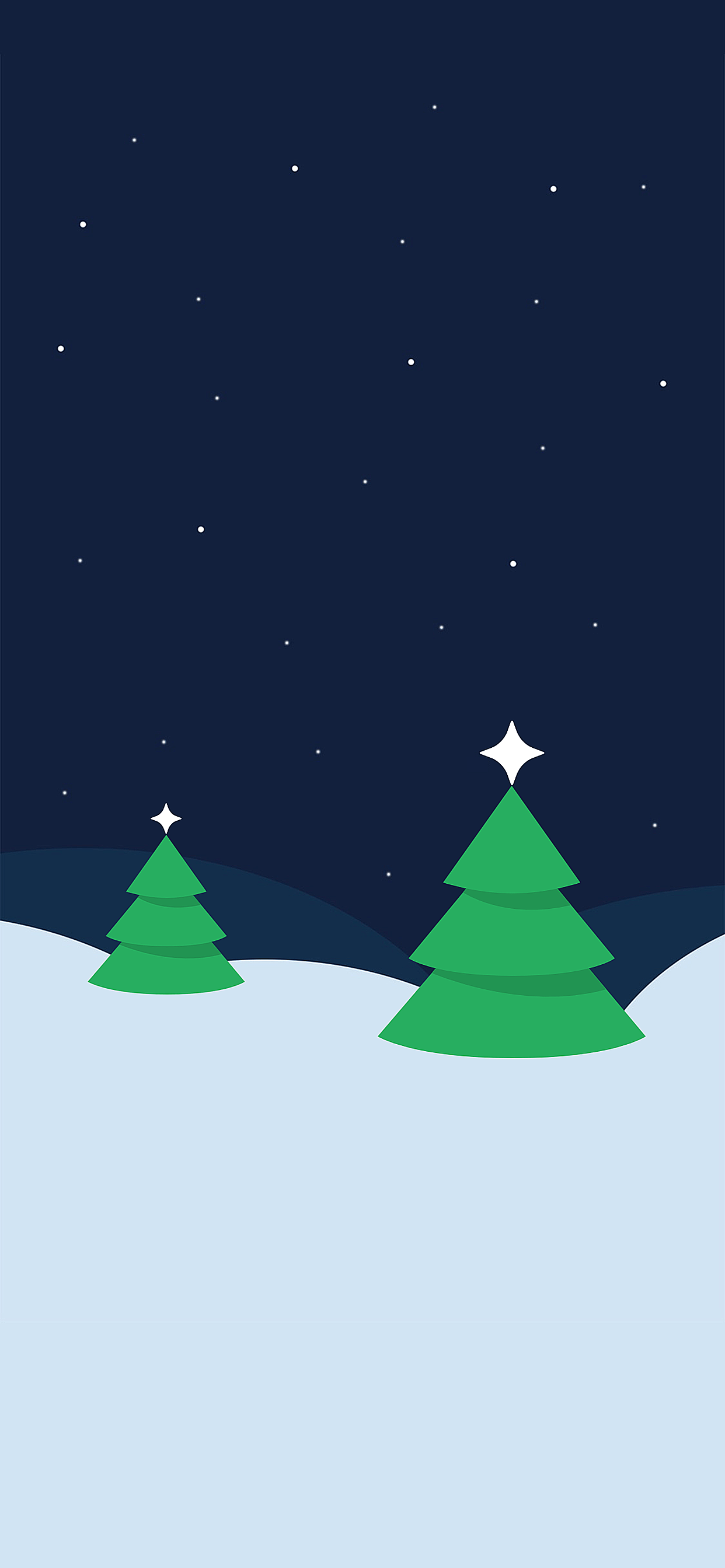 1242x2688 Snowy winter Christmas wallpaper for iPhone