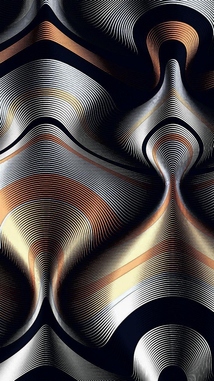 736x1308 Metallic Psychedelic Abstract Wallpaper Tajari Designs. Abstract, Abstract wallpaper, Geometric art