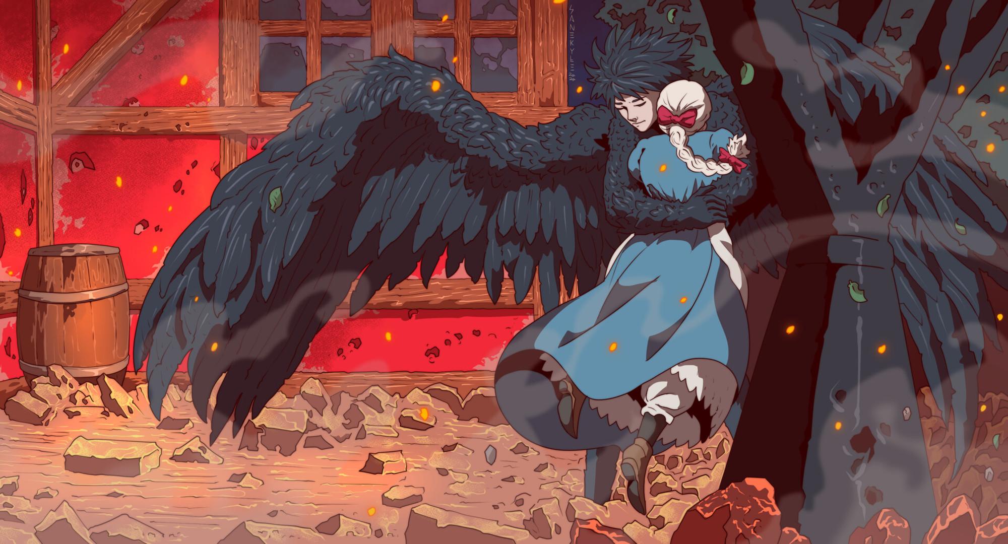 2000x1080 Howl's Moving Castle HD Wallpaper
