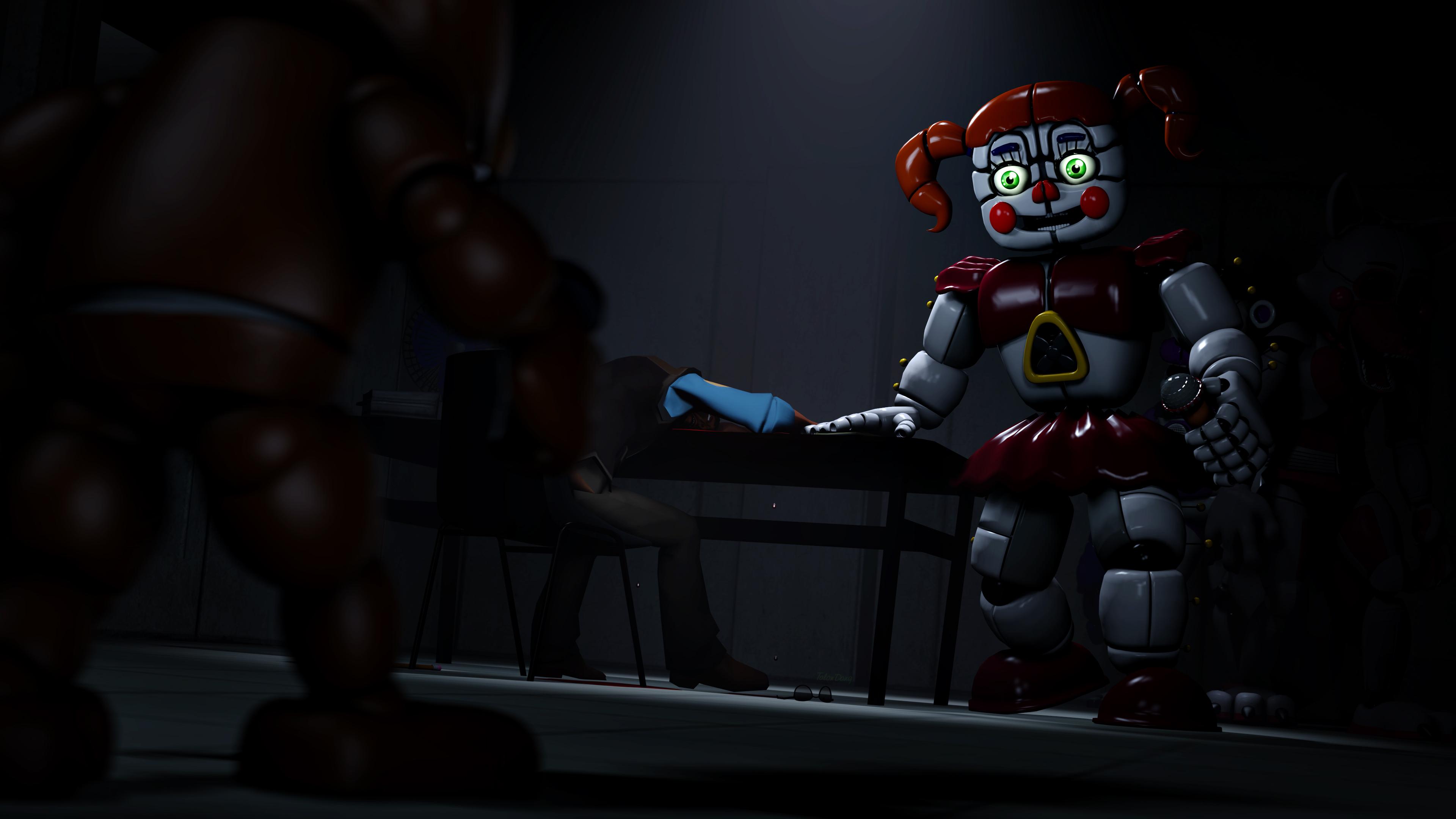3840x2160 Circus Baby Five Nights at Freddy's Sister Location 4K HD FNAF Wallpaper