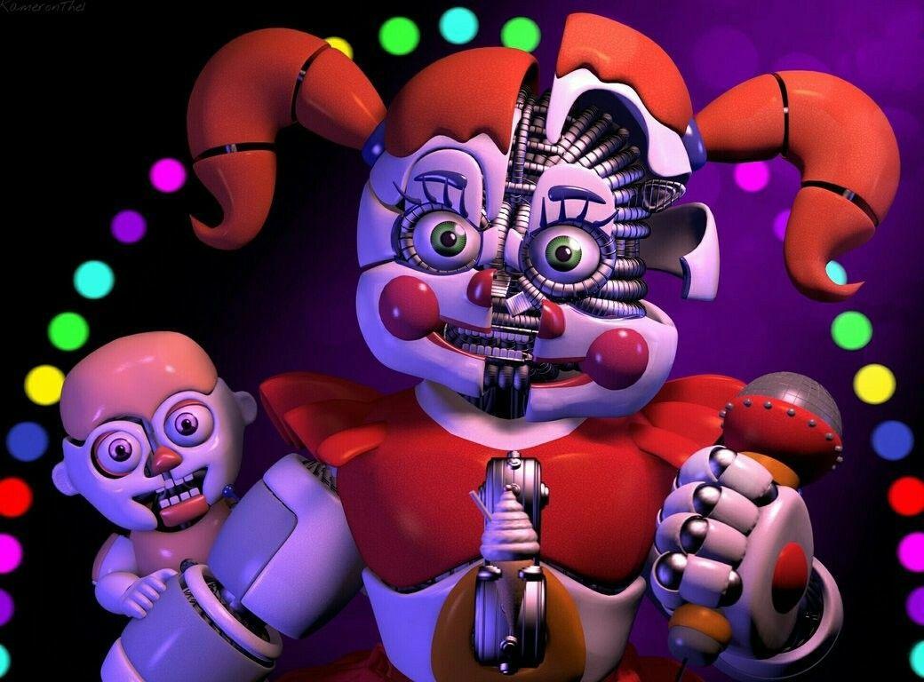 1040x768 Circus Baby And Ballora Wallpaper