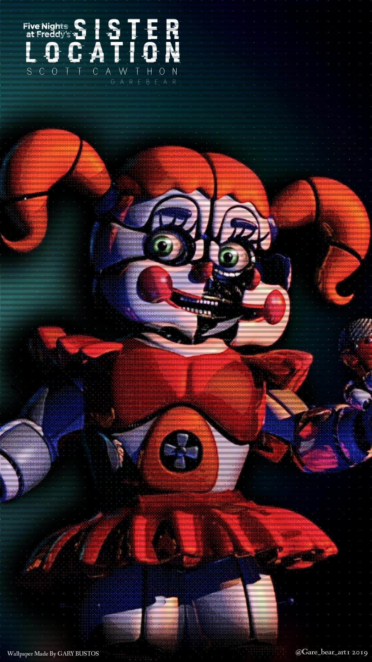 1215x2160 Fnaf Circus Baby Wallpaper
