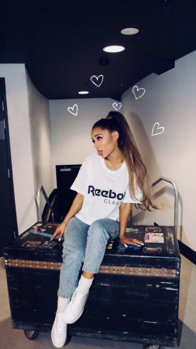 675x1200 Most desirable & stylish reebok ariana grande, thank u, next. Cute Ariana Grande's Outfits. Ariana Grande, Ariana Grande's Outfits