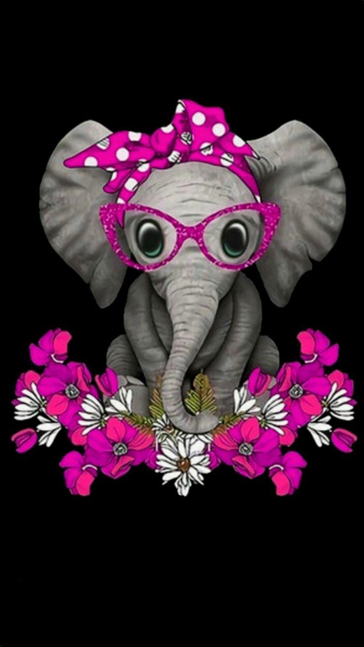 736x1308 Art. Elephant artwork, Elephant art, Cute art