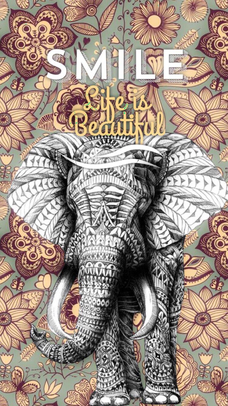 750x1334 Elephant Painting Wallpaper HD