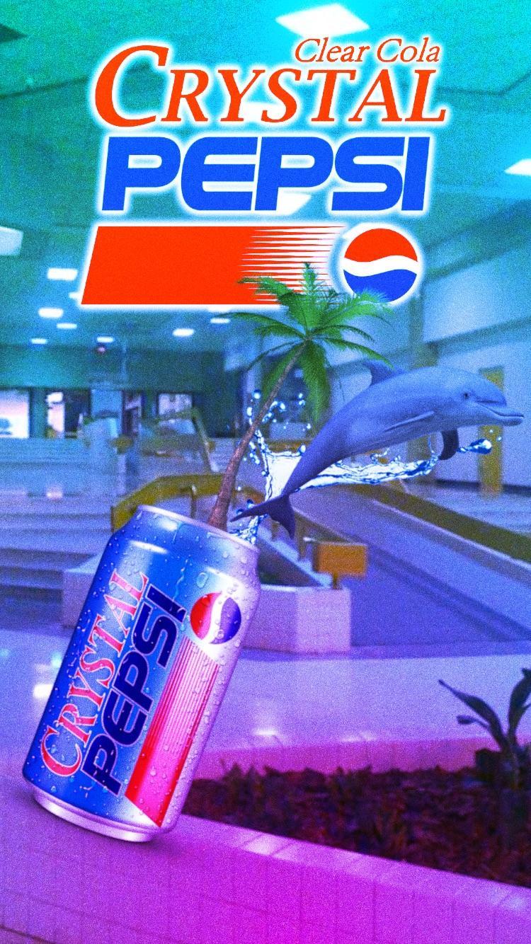 750x1334 i think this weird crystal pepsi wallpaper i made kinda counts (?): VaporwaveArt