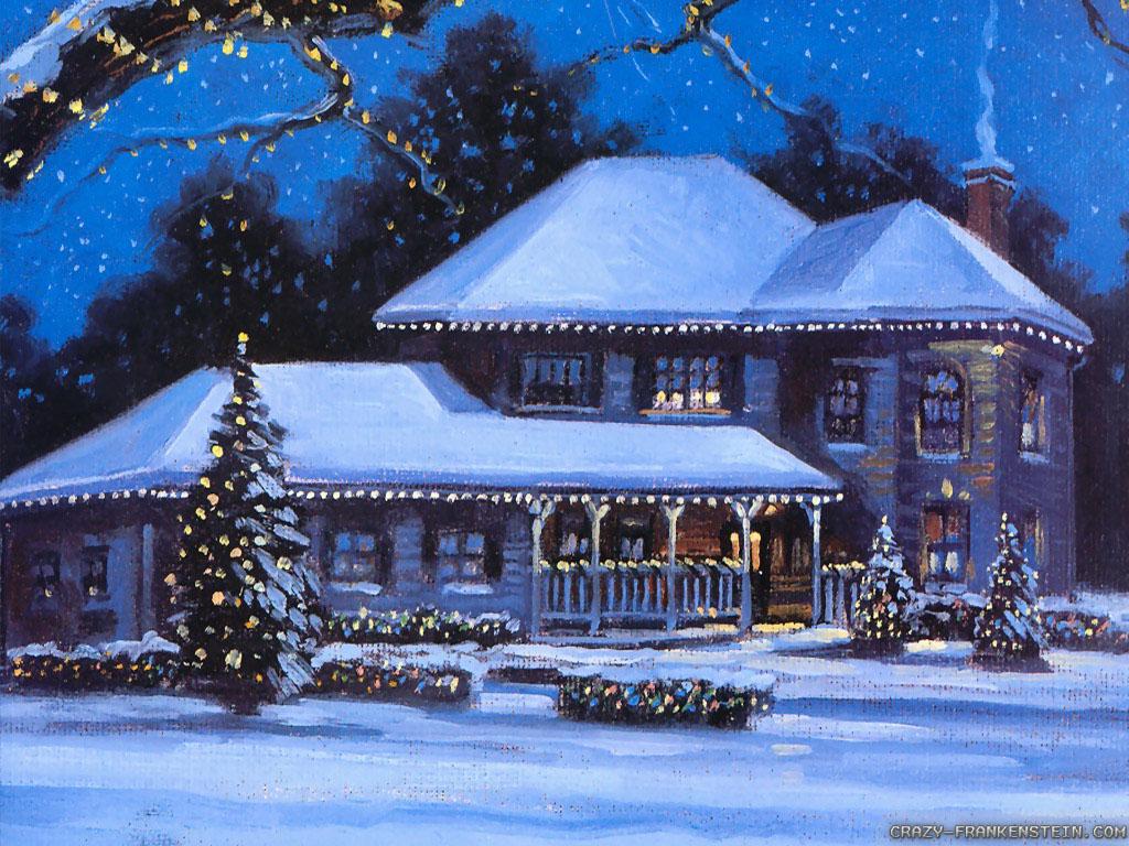 1024x768 Christmas Home Wallpaper