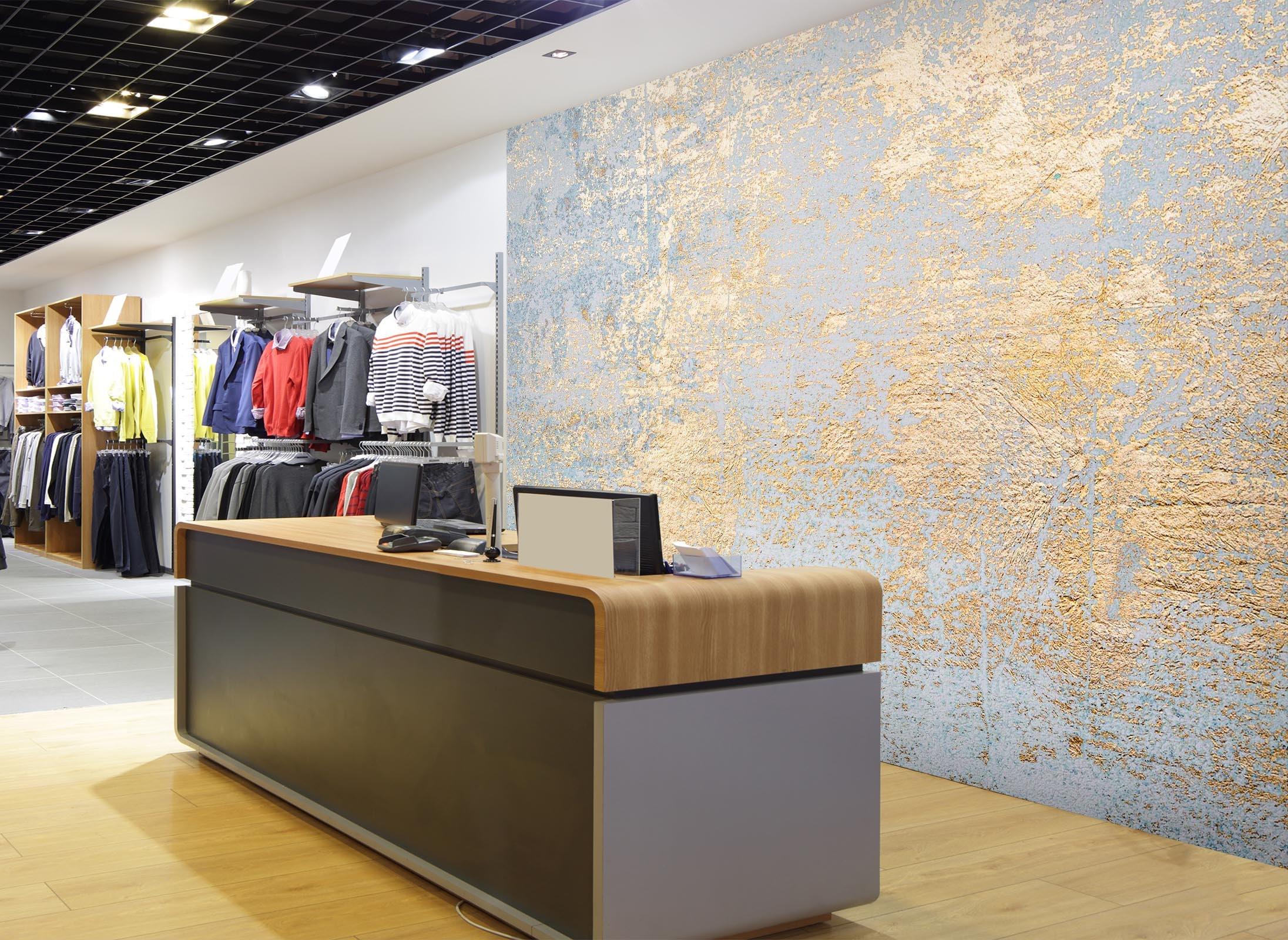 2192x1600 3D Gold Paper MM56 Removable Commercial Wallpaper Self