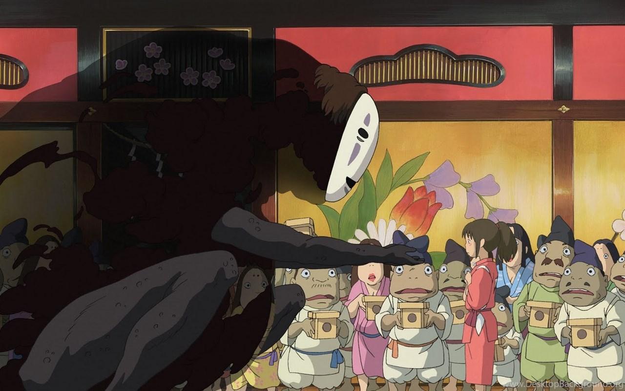 1280x800 Spirited Away No Face Desktop Background
