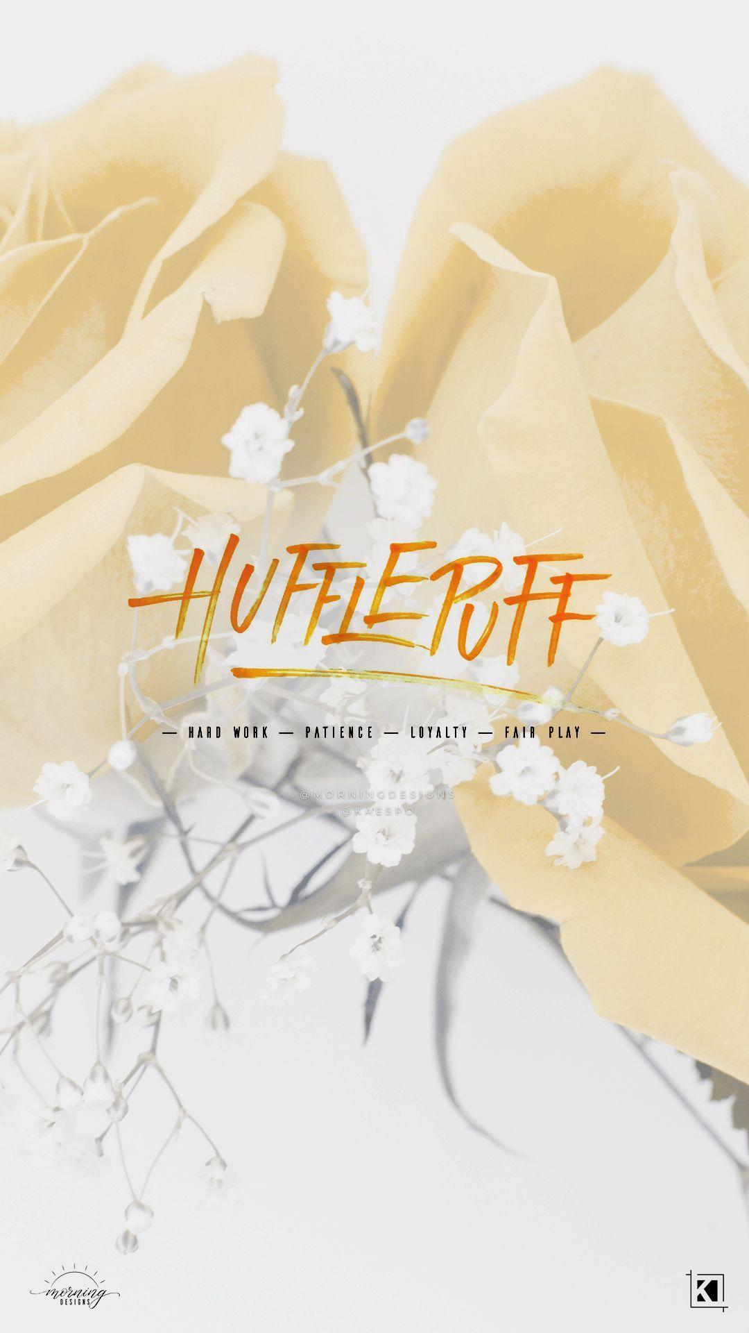 1080x1920 Floral Hufflepuff Aesthetic Nền hình nền điện thoại