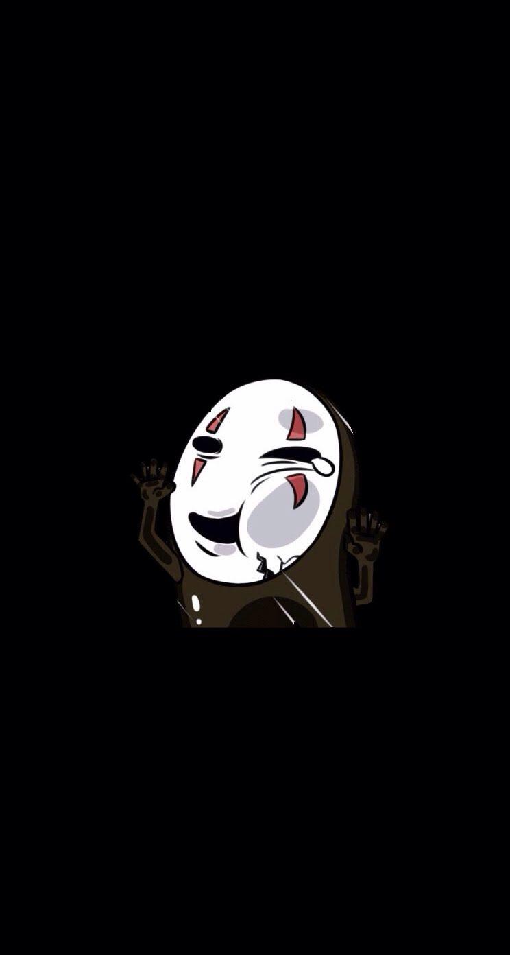 744x1392 Kaonashi Wallpaper
