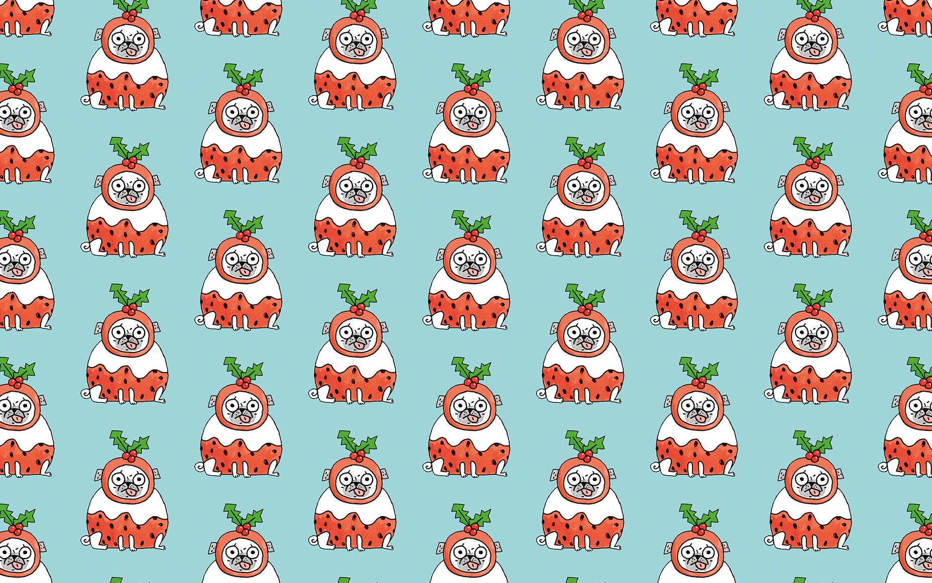 1856x1161 FESTIVE WALLPAPER BY GEMMA CORRELL