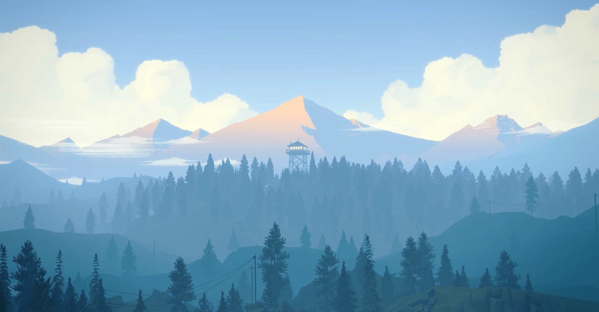 1920x1002 Blue Firewatch [1920 x 1080]: wallpaper